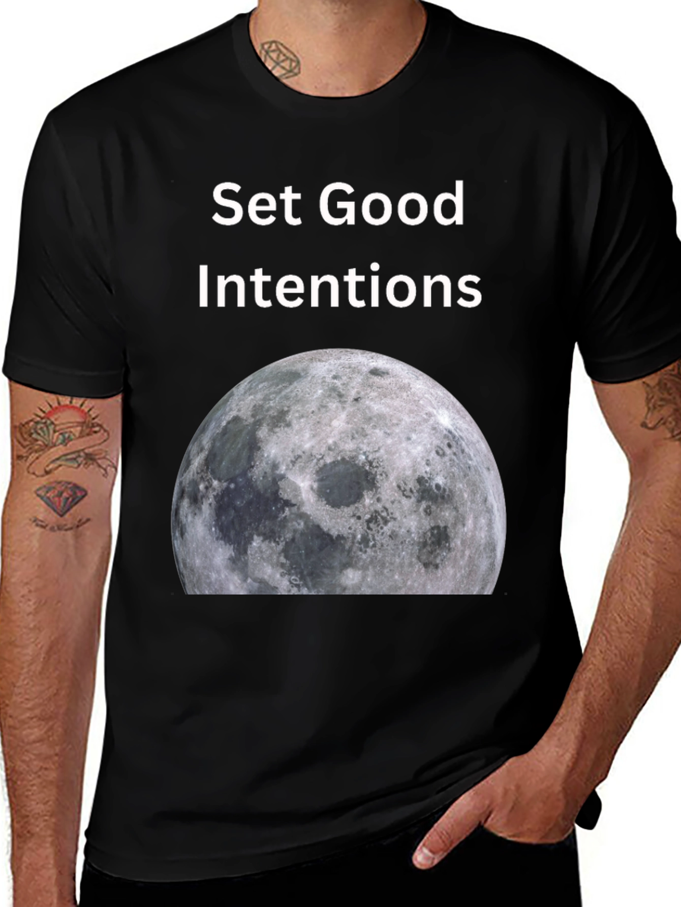 Set Good Intentions Moon Graphic Tee