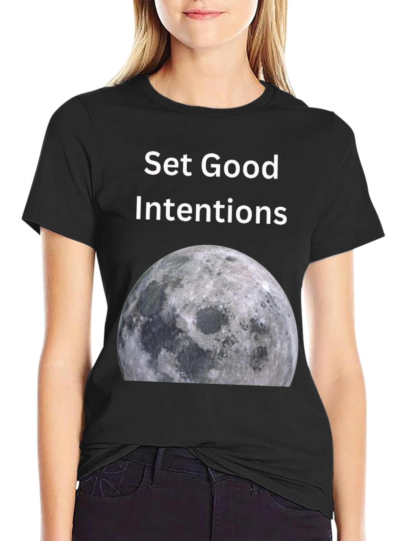Set Good Intentions Moon Graphic Tee