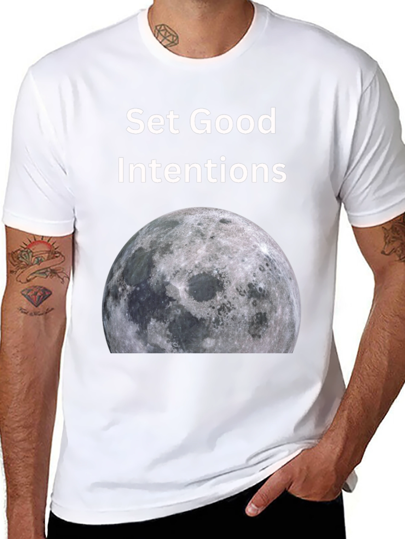 Set Good Intentions Moon Graphic Tee