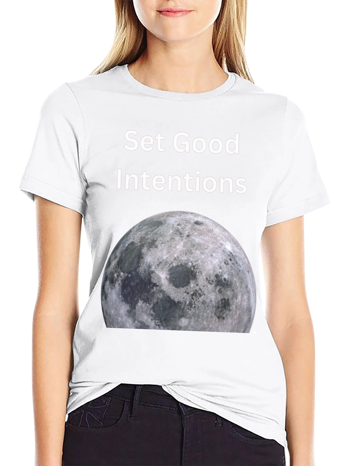 Set Good Intentions Moon Graphic Tee