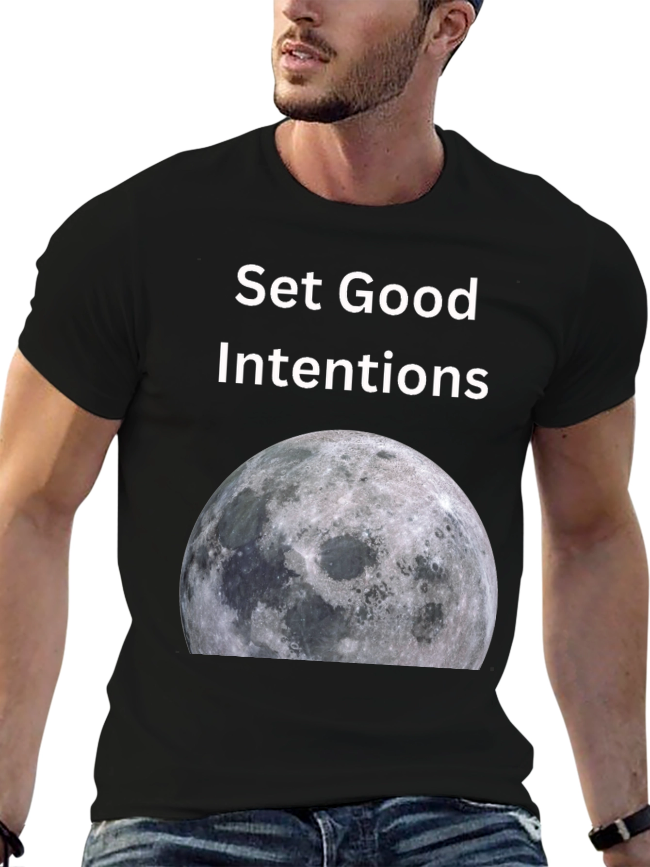 Set Good Intentions Moon Graphic Tee