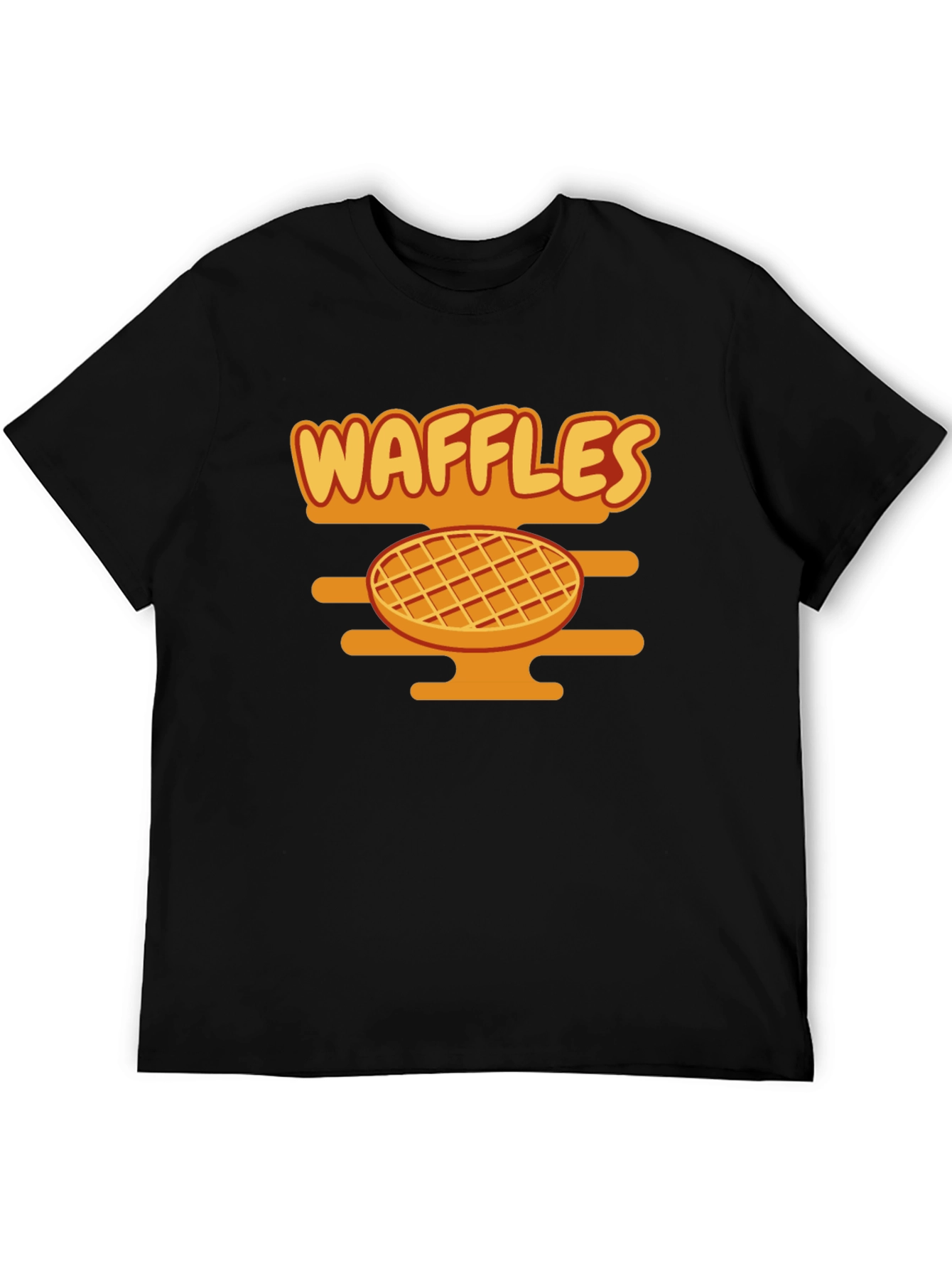 Waffles Graphic Tee - Funny Food Shirt