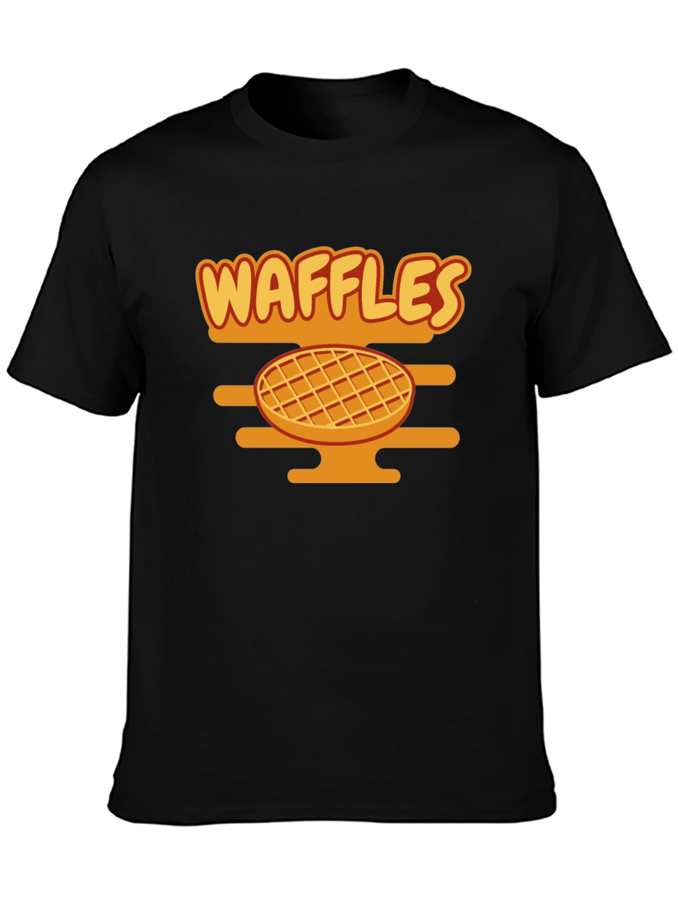 Waffles Graphic Tee - Funny Food Shirt
