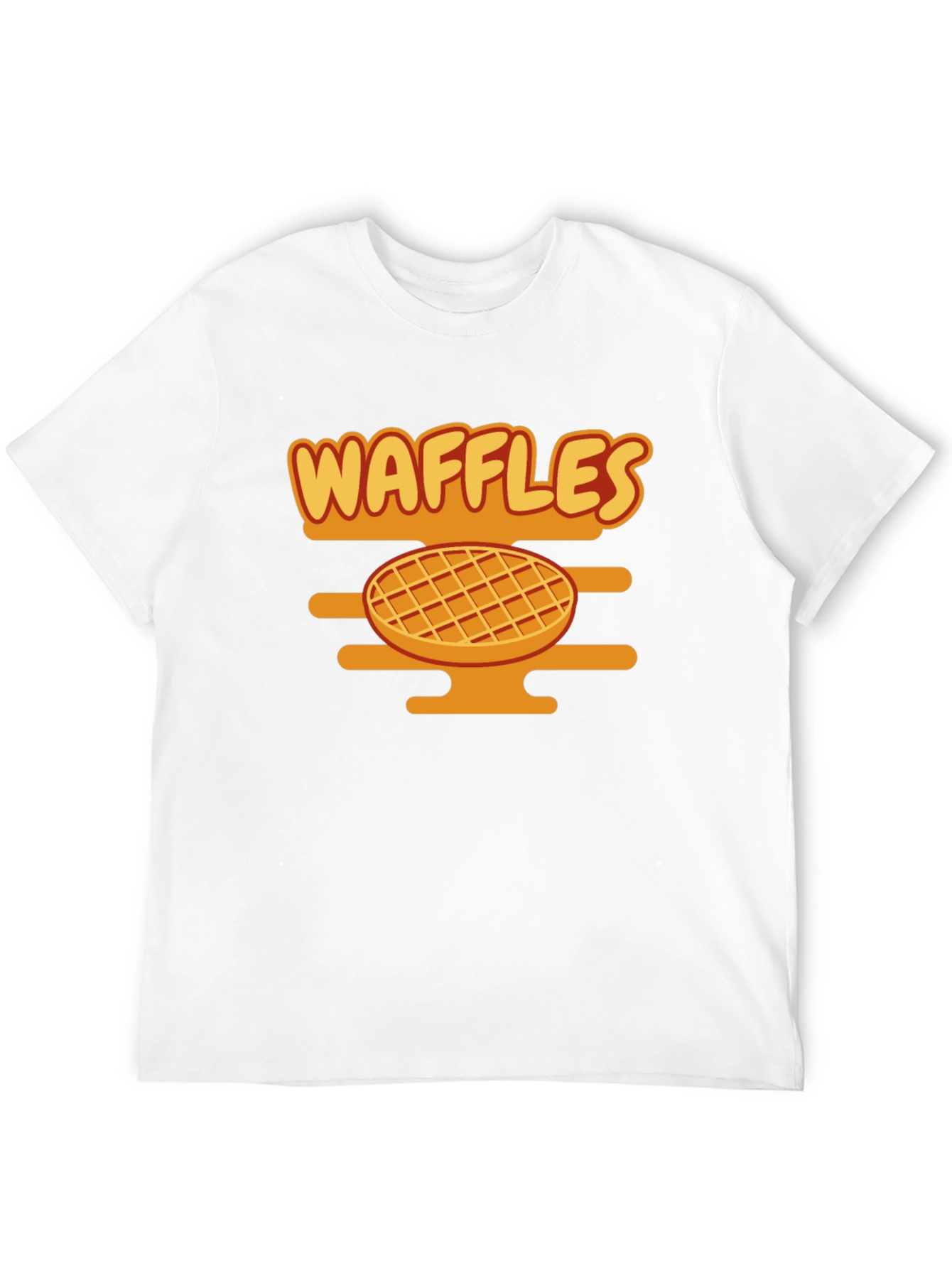 Waffles Graphic Tee - Funny Food Shirt