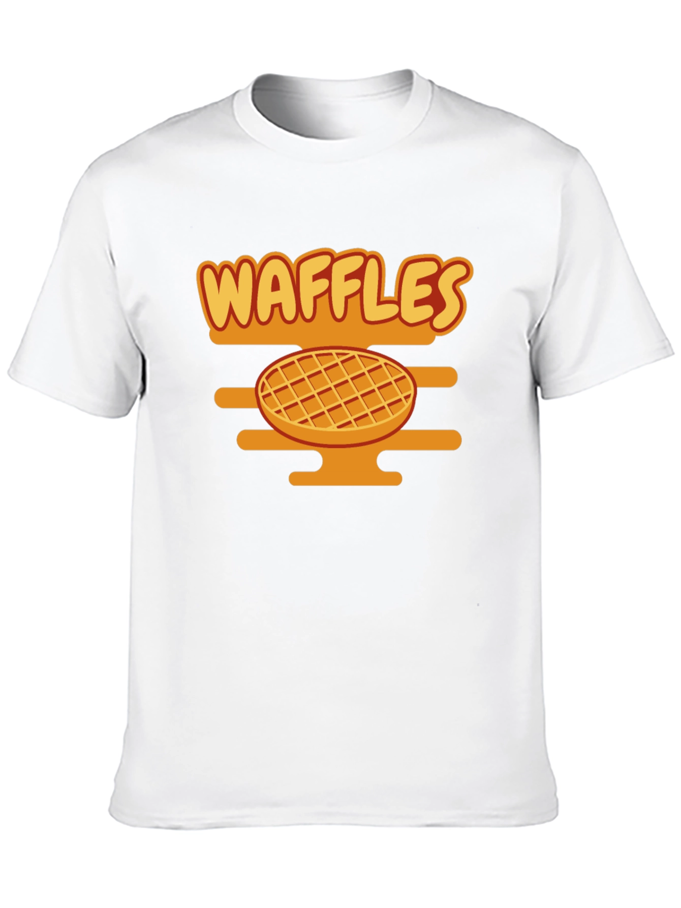 Waffles Graphic Tee - Funny Food Shirt