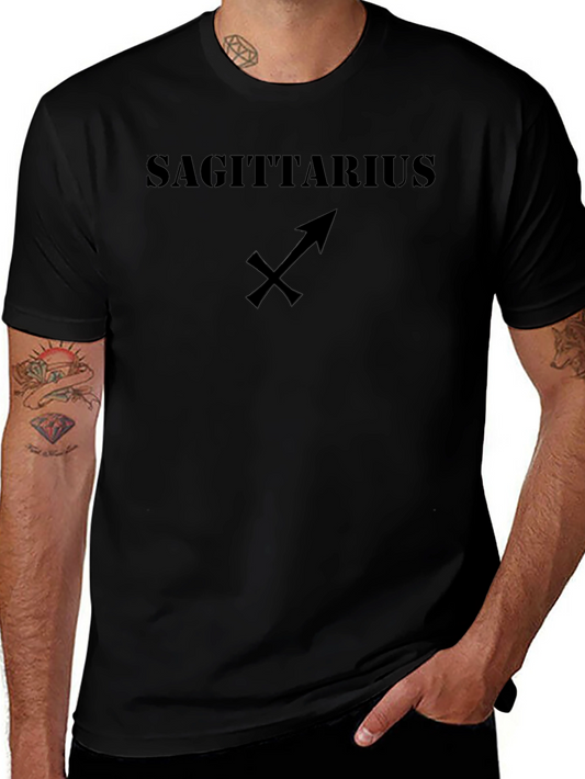 Sagittarius Zodiac Black T-Shirt