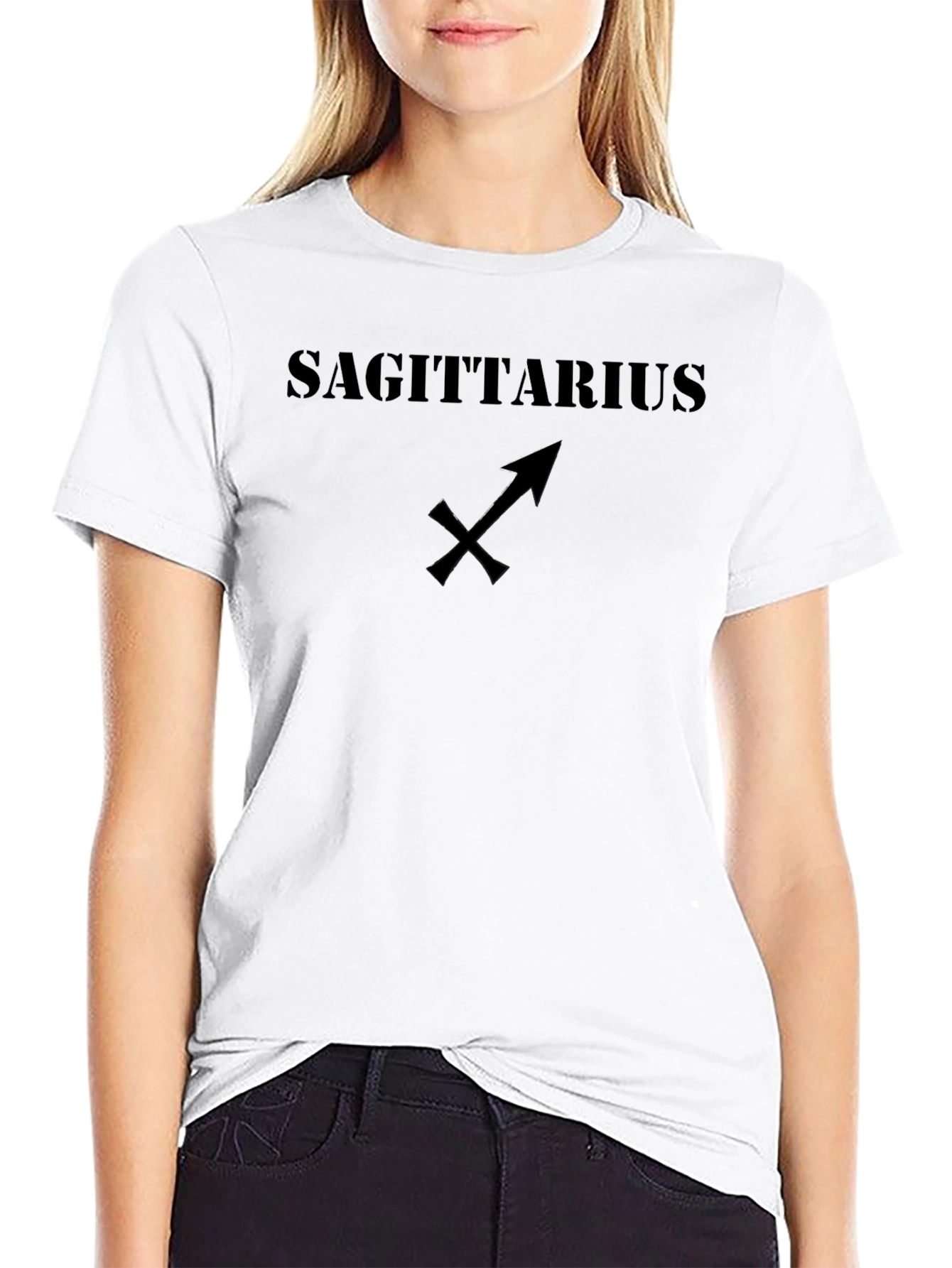 Sagittarius Zodiac Black T-Shirt