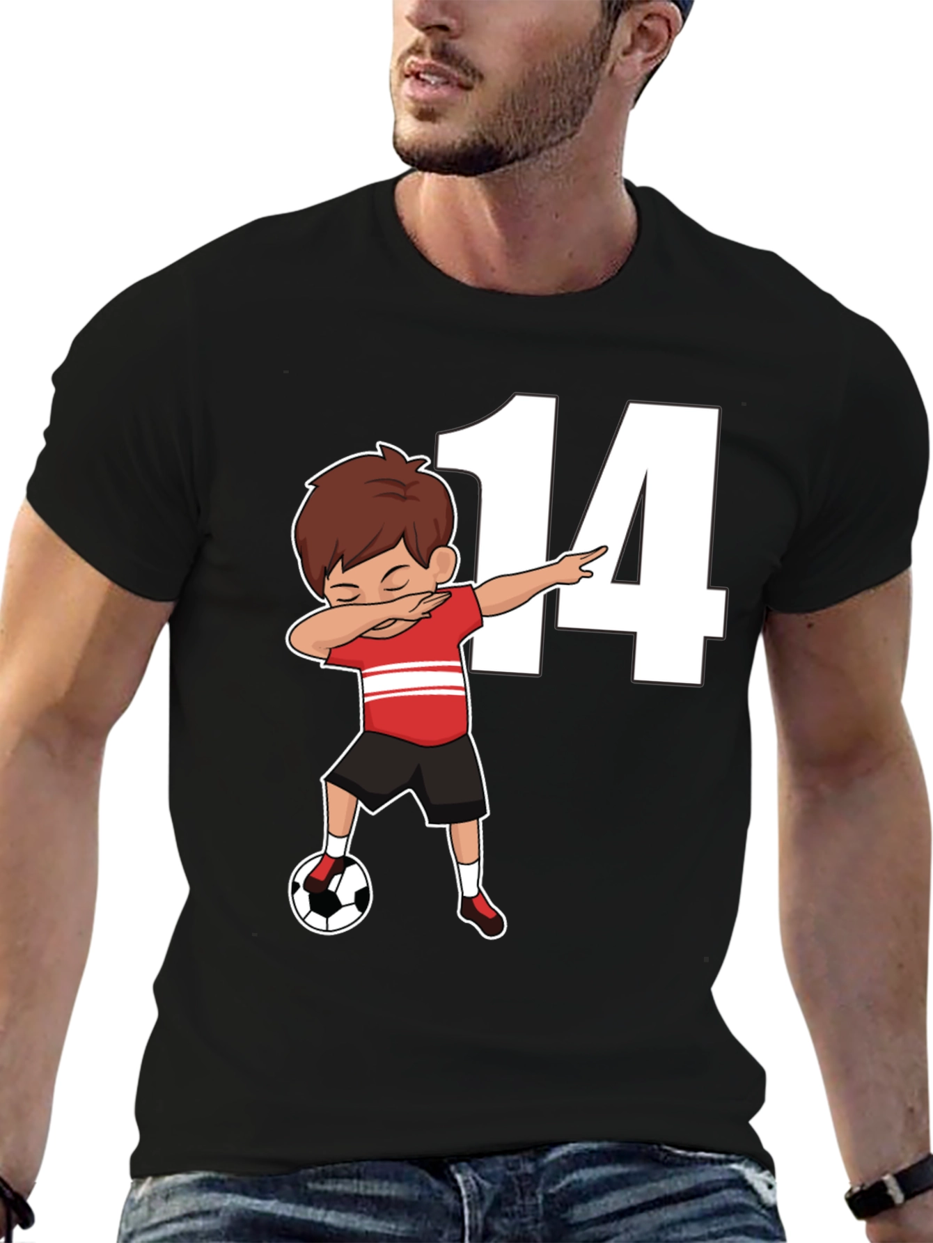 Soccer Birthday Boy Number 14 T-Shirt
