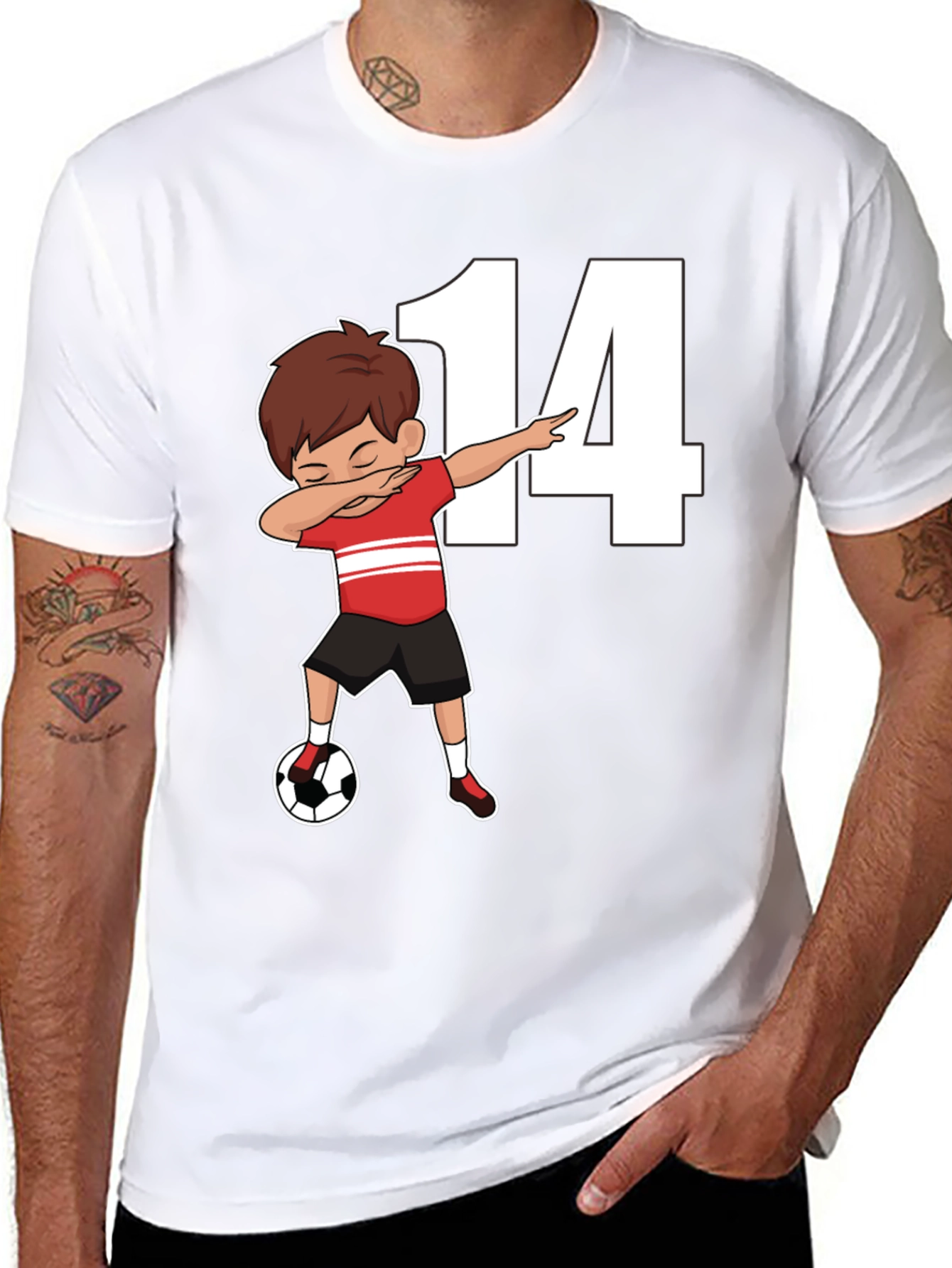 Soccer Birthday Boy Number 14 T-Shirt