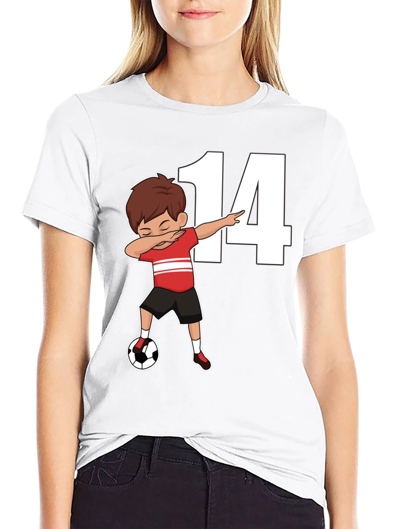 Soccer Birthday Boy Number 14 T-Shirt
