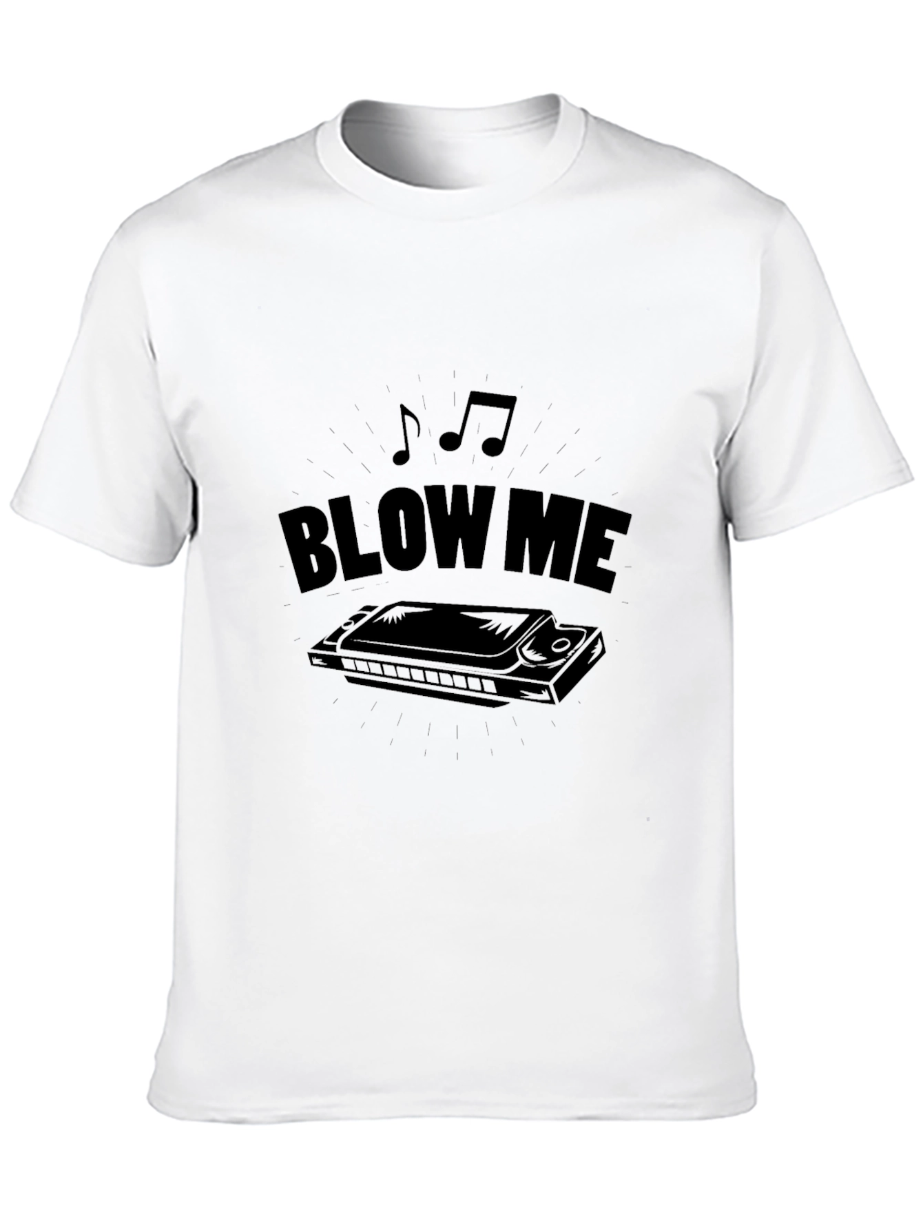 Blow Me Harmonica T-Shirt - Musical Humor Tee