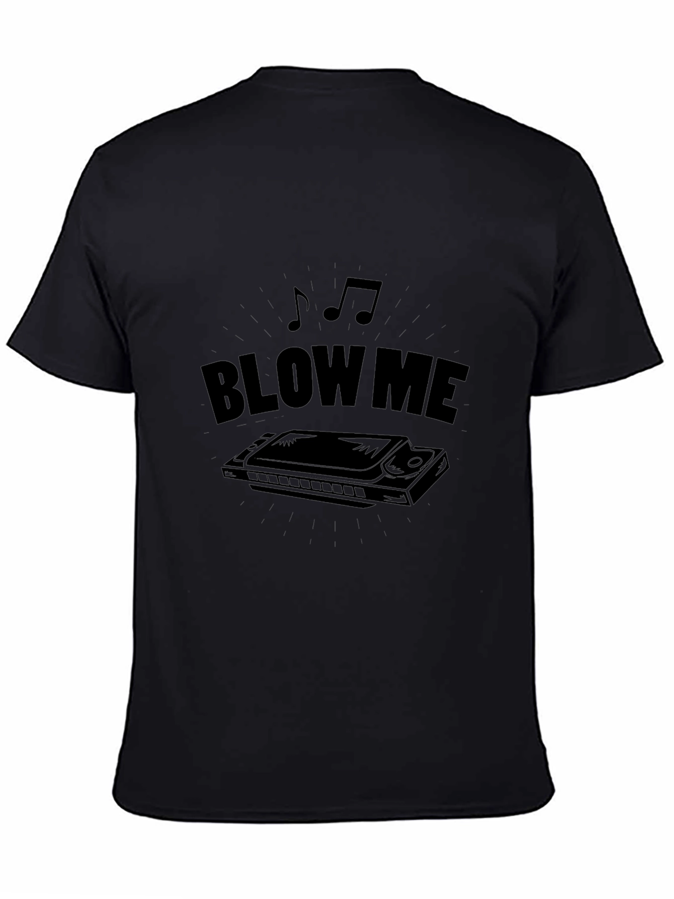 Blow Me Harmonica T-Shirt - Musical Humor Tee