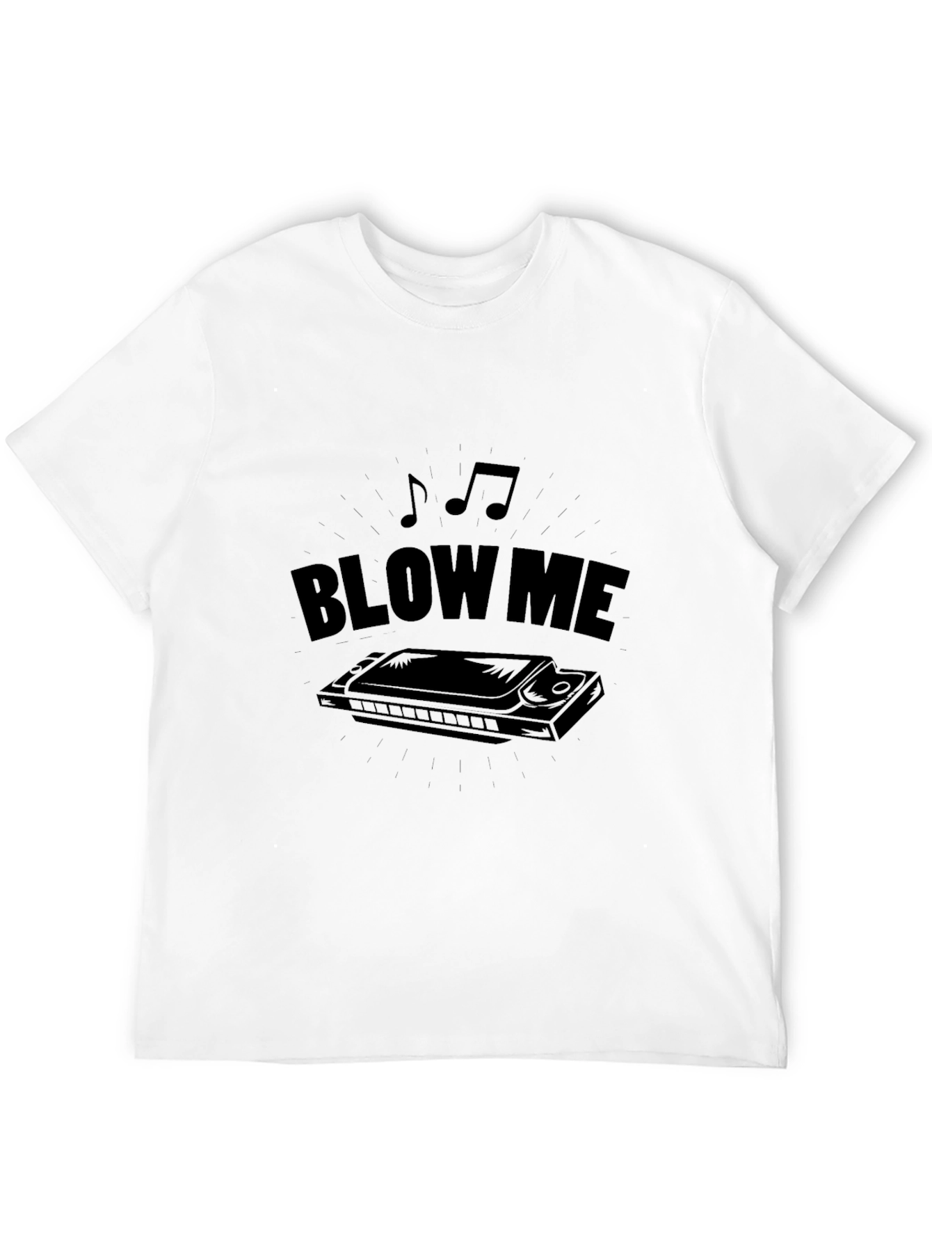 Blow Me Harmonica T-Shirt - Musical Humor Tee