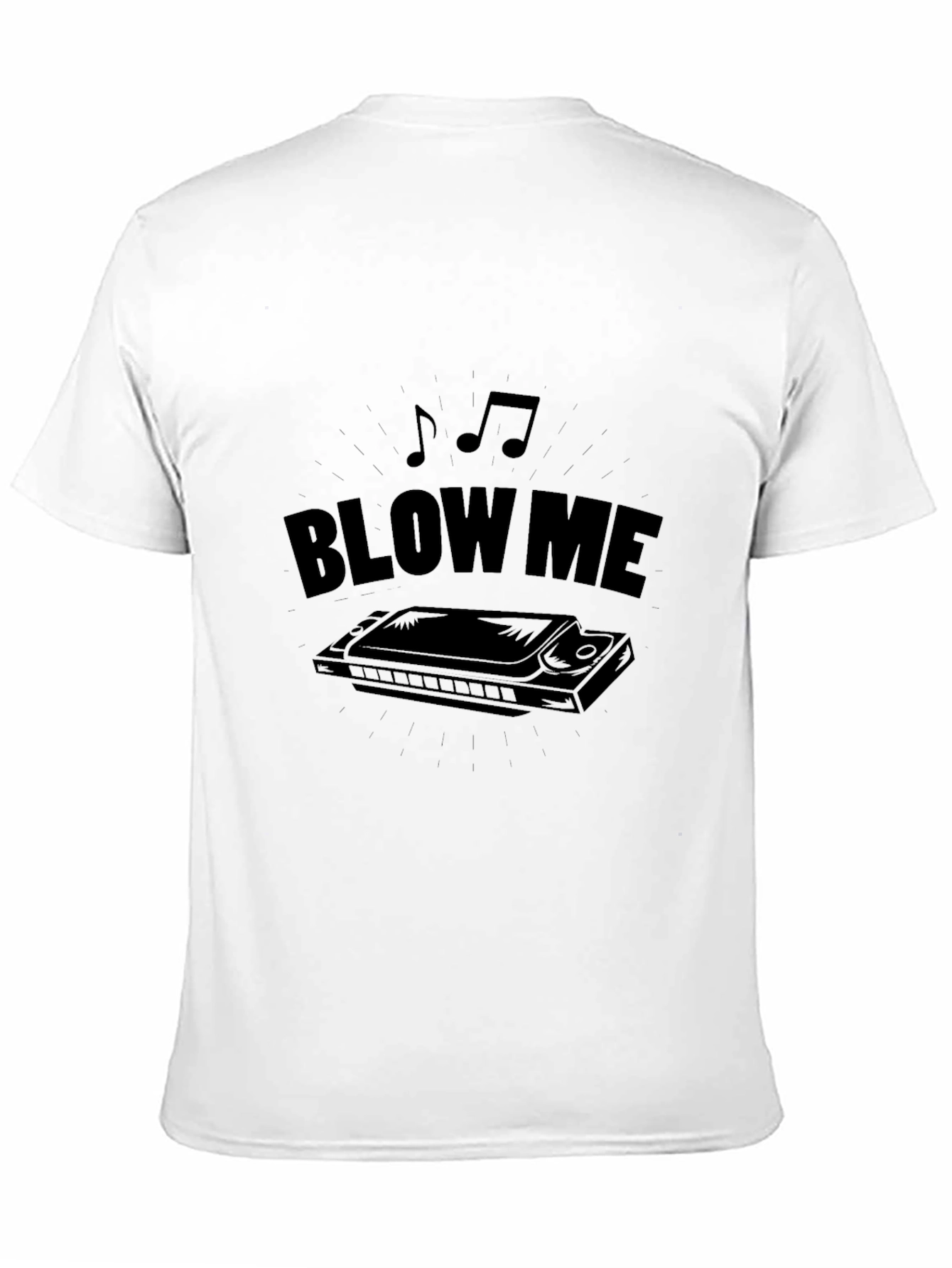 Blow Me Harmonica T-Shirt - Musical Humor Tee