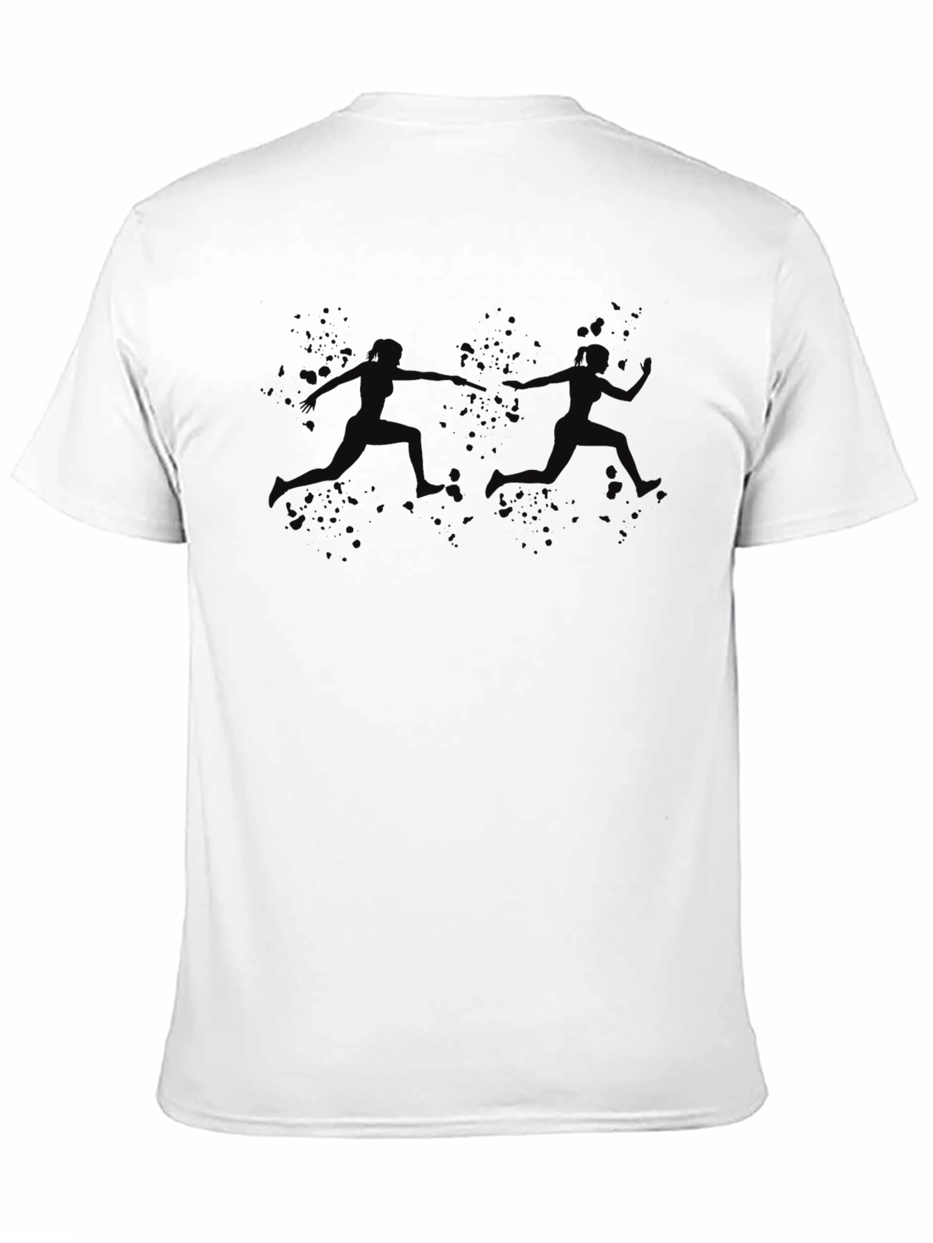 Black T-Shirt with Relay Runners Design