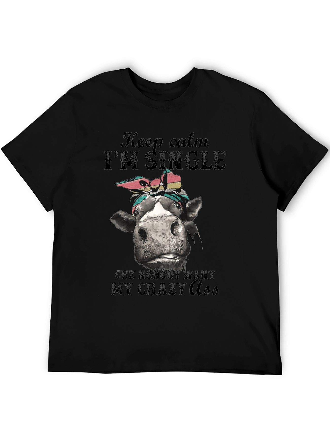 Single Cow Crazy T-Shirt