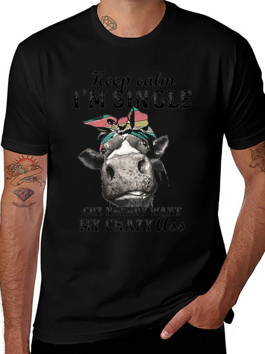 Single Cow Crazy T-Shirt