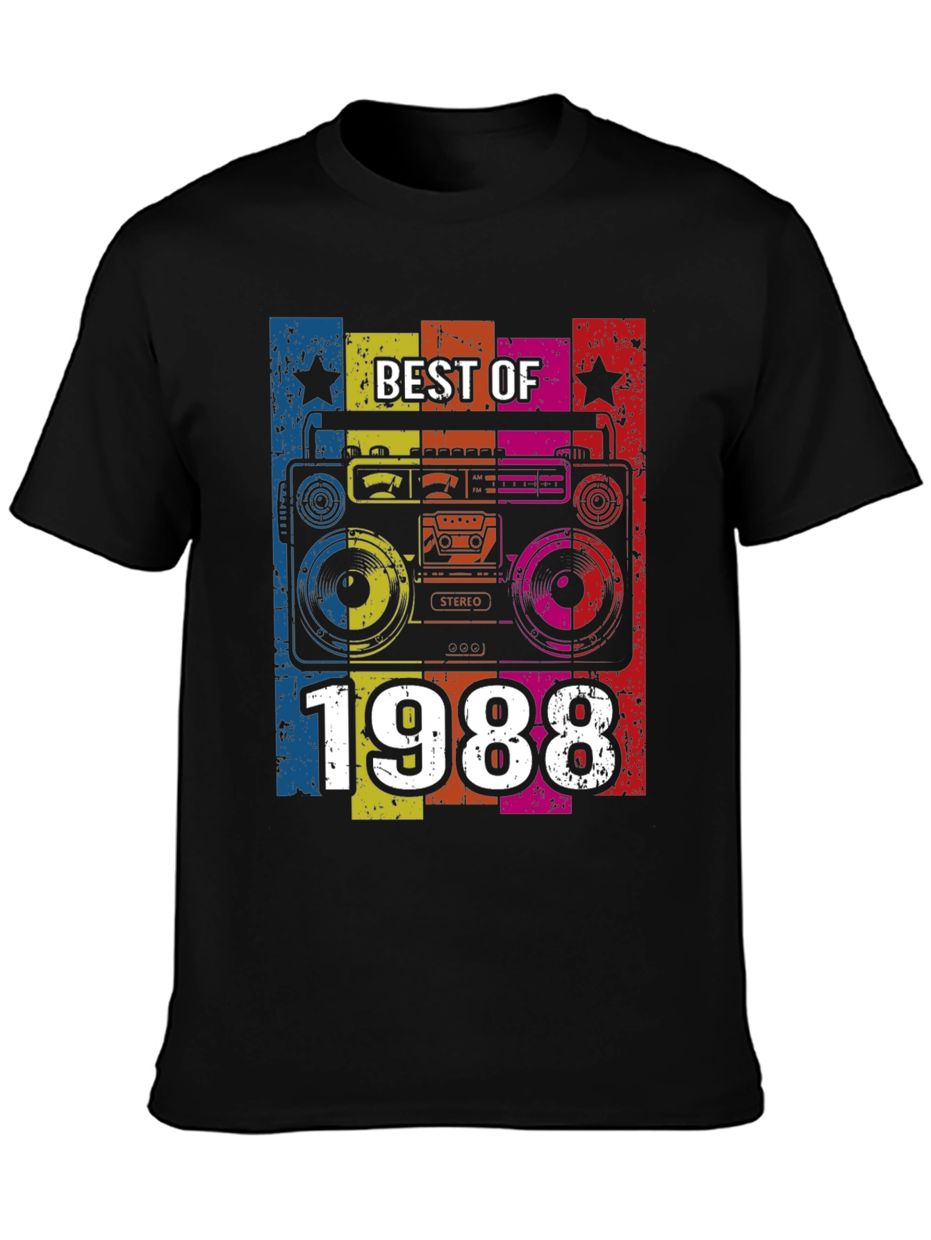 Best of 1988 Retro Boombox Graphic T-Shirt