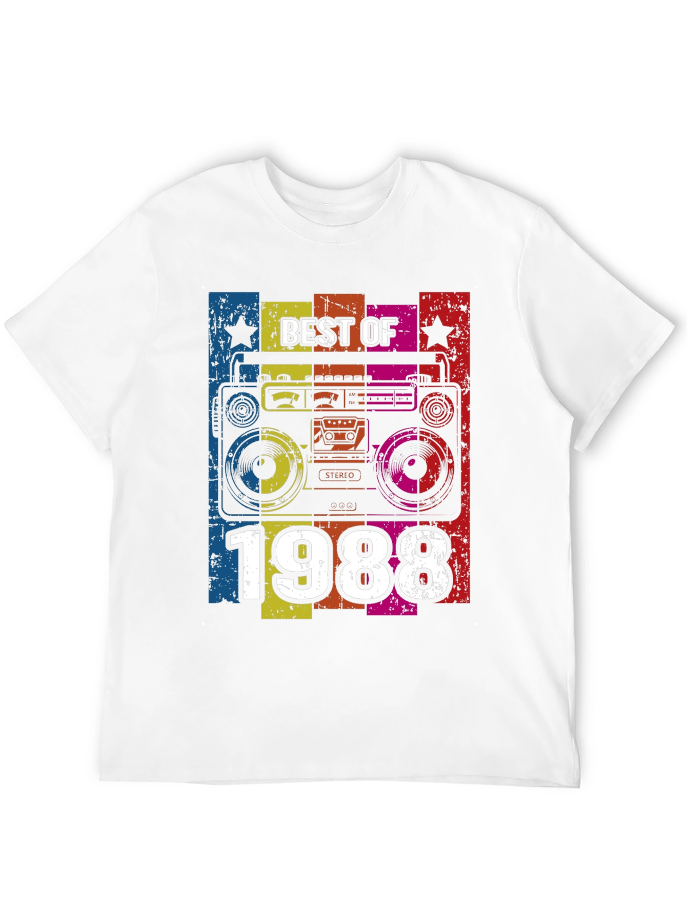 Best of 1988 Retro Boombox Graphic T-Shirt