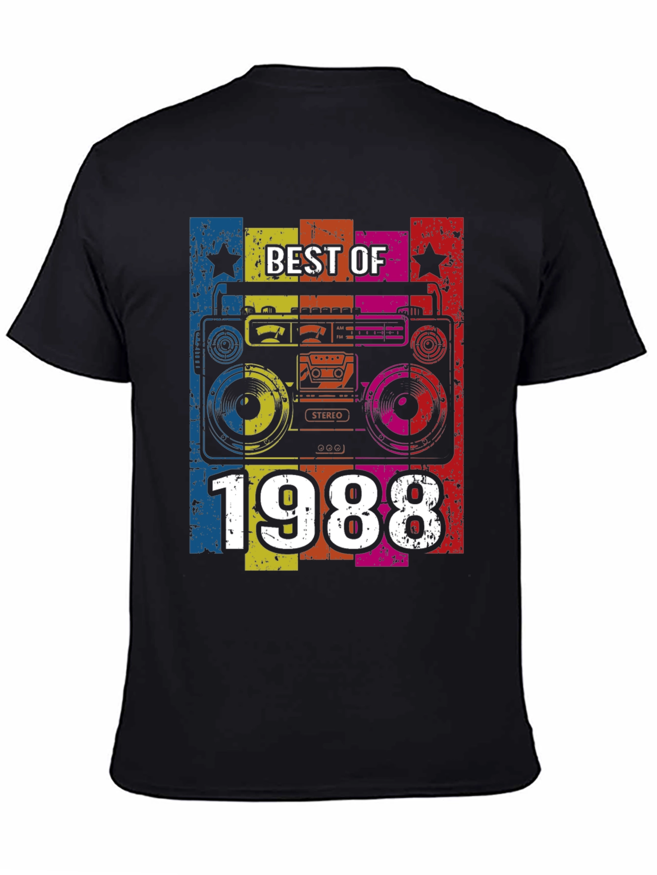 Best of 1988 Retro Boombox Graphic T-Shirt