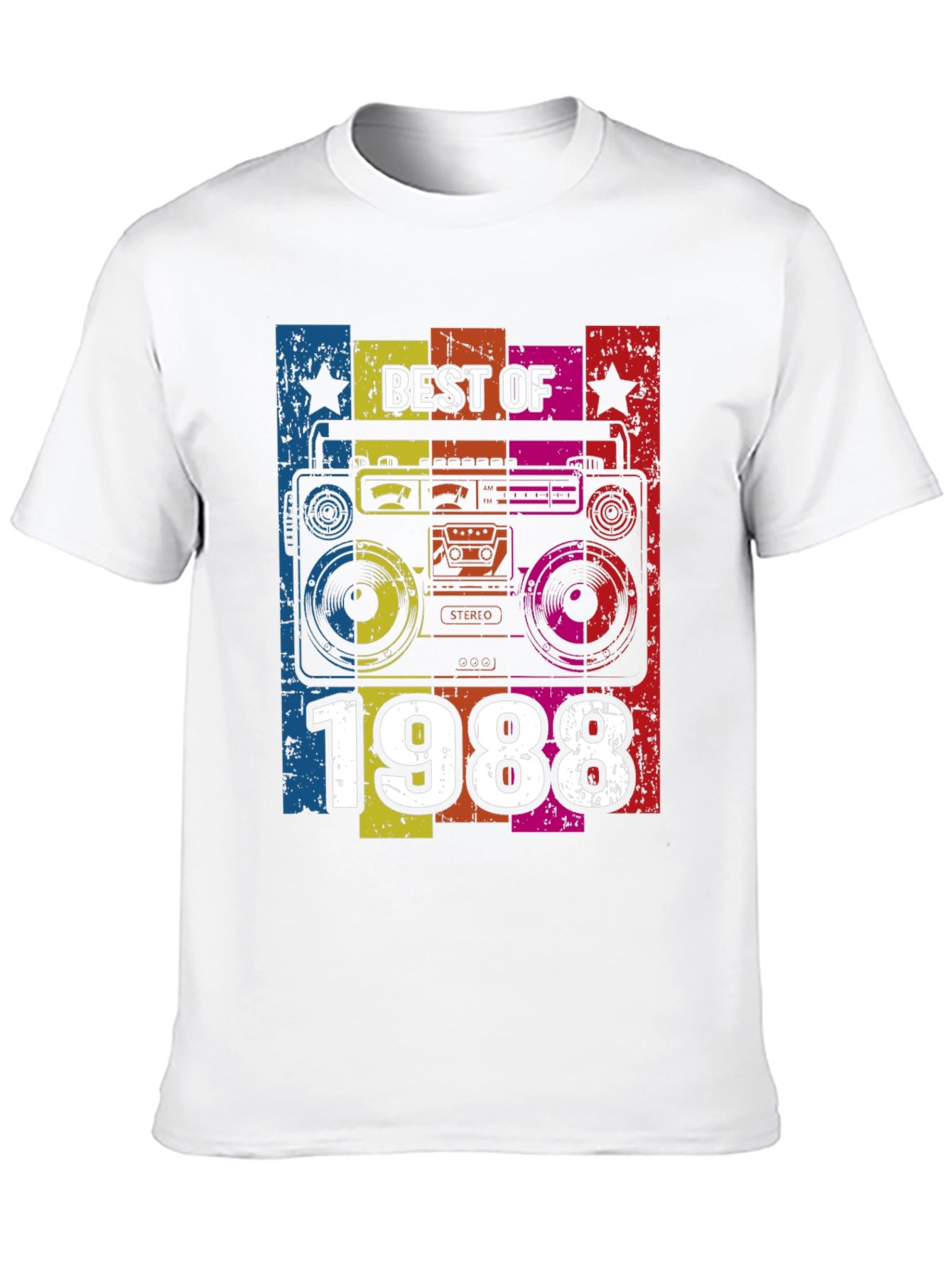 Best of 1988 Retro Boombox Graphic T-Shirt