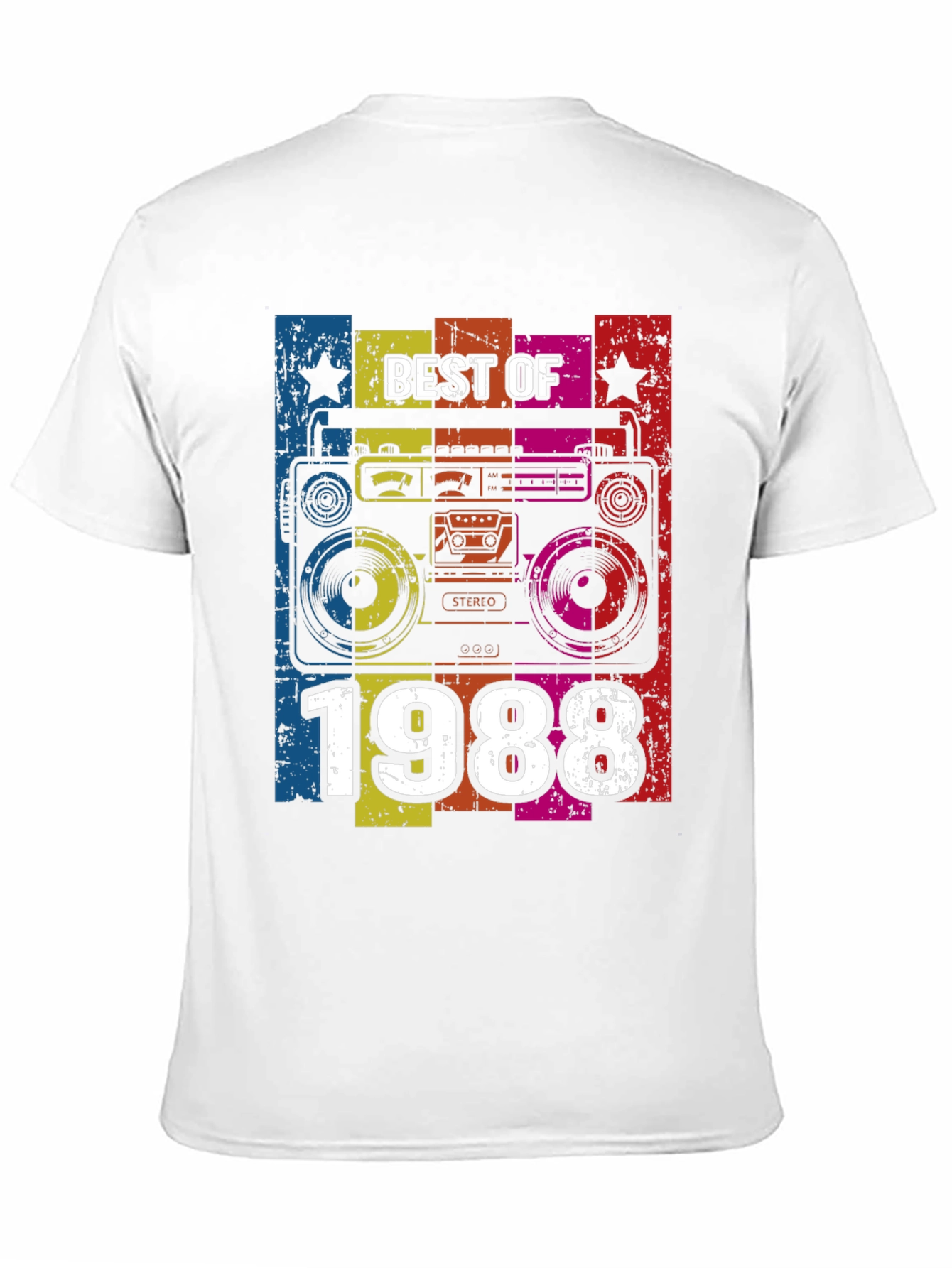 Best of 1988 Retro Boombox Graphic T-Shirt