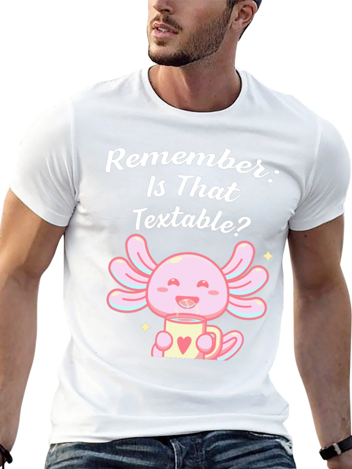 Textable Axolotl T-Shirt - Cute & Comfortable