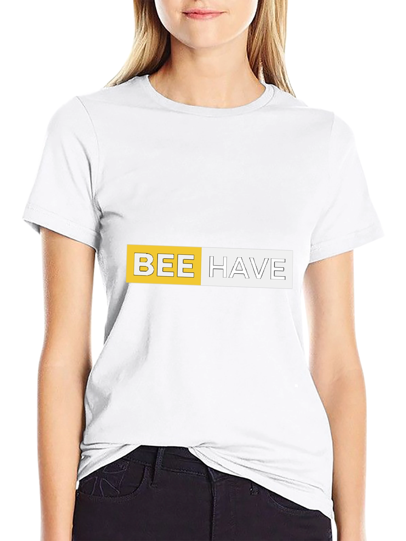 Bee Have Graphic Tee - Black Casual T-Shirt