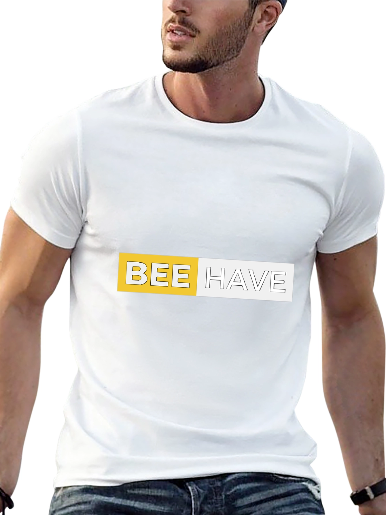 Bee Have Graphic Tee - Black Casual T-Shirt