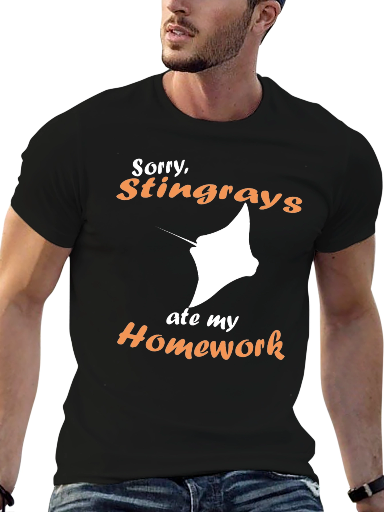 Stingray Ate My Homework Graphic T-Shirt