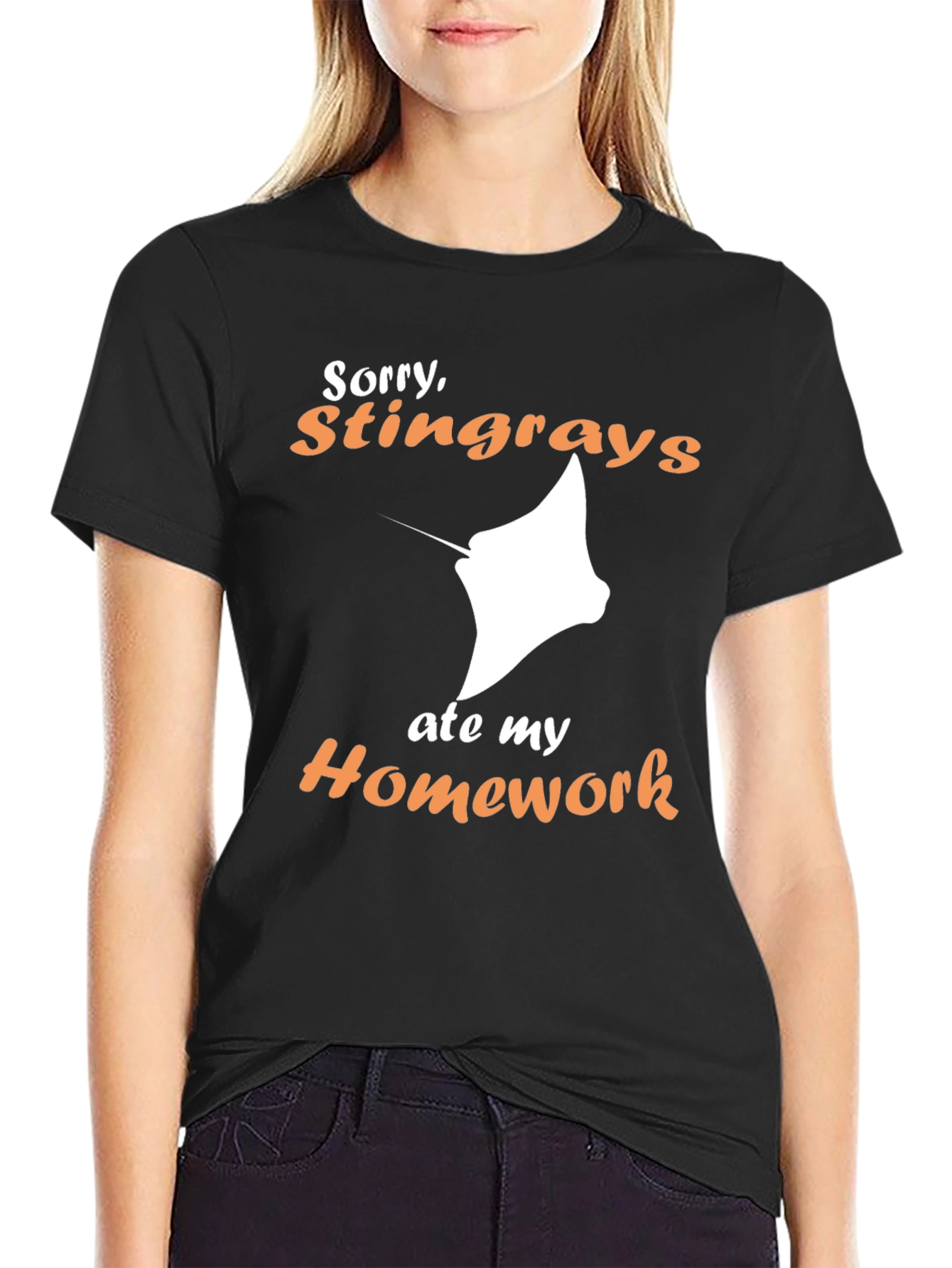 Stingray Ate My Homework Graphic T-Shirt