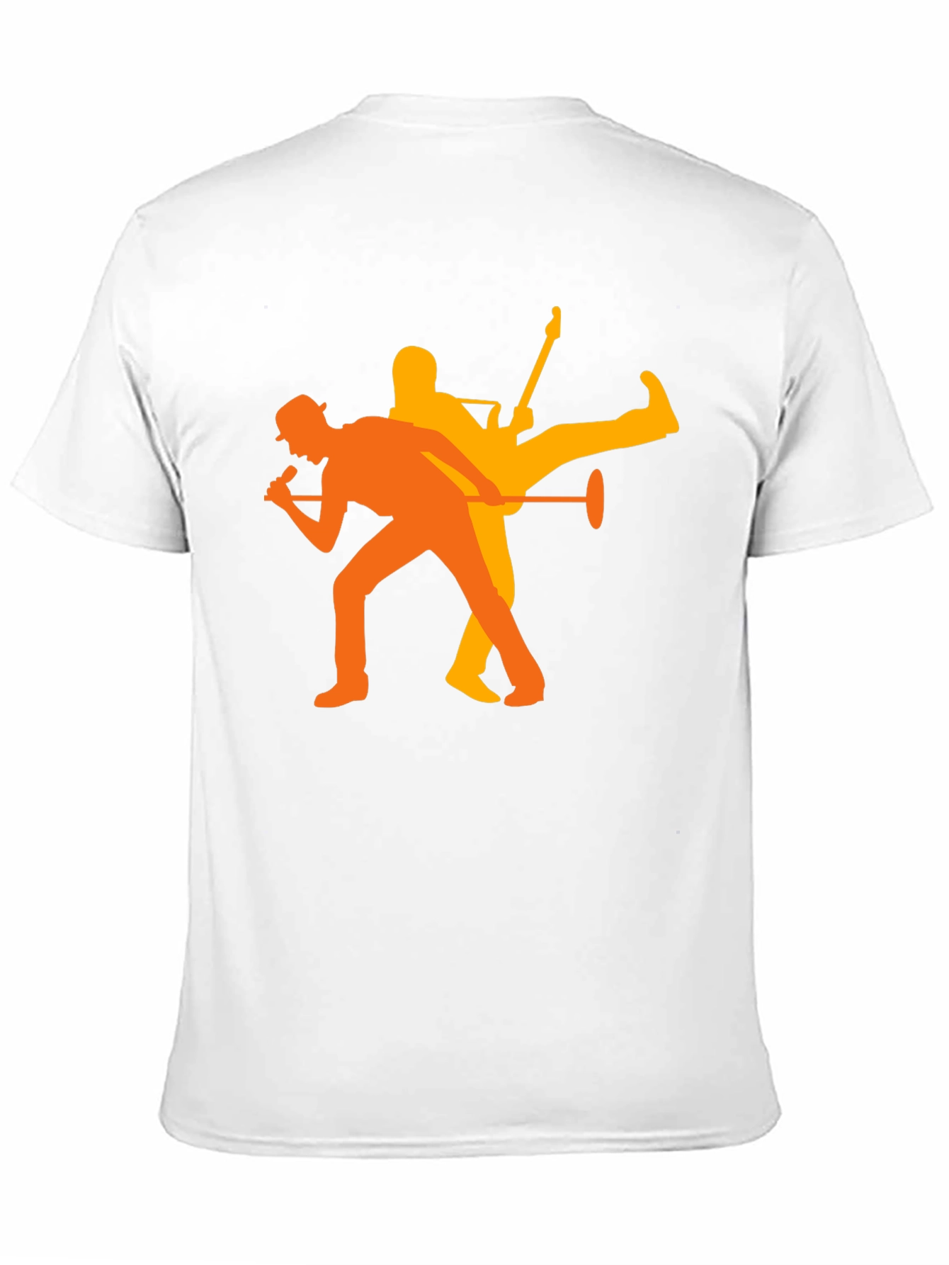 Rock Duo Graphic Tee - Black Cotton Blend