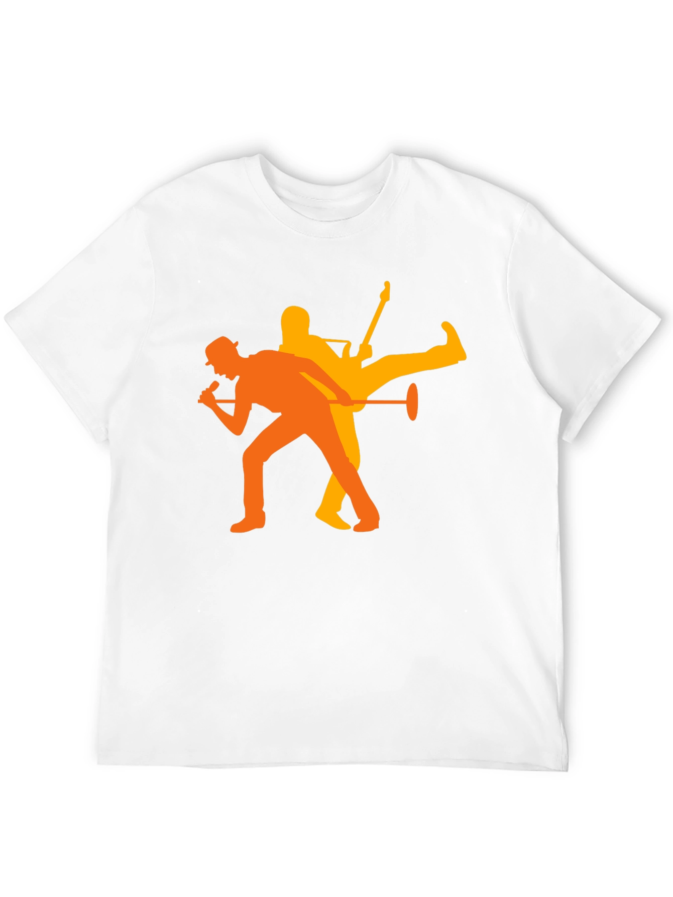 Rock Duo Graphic Tee - Black Cotton Blend