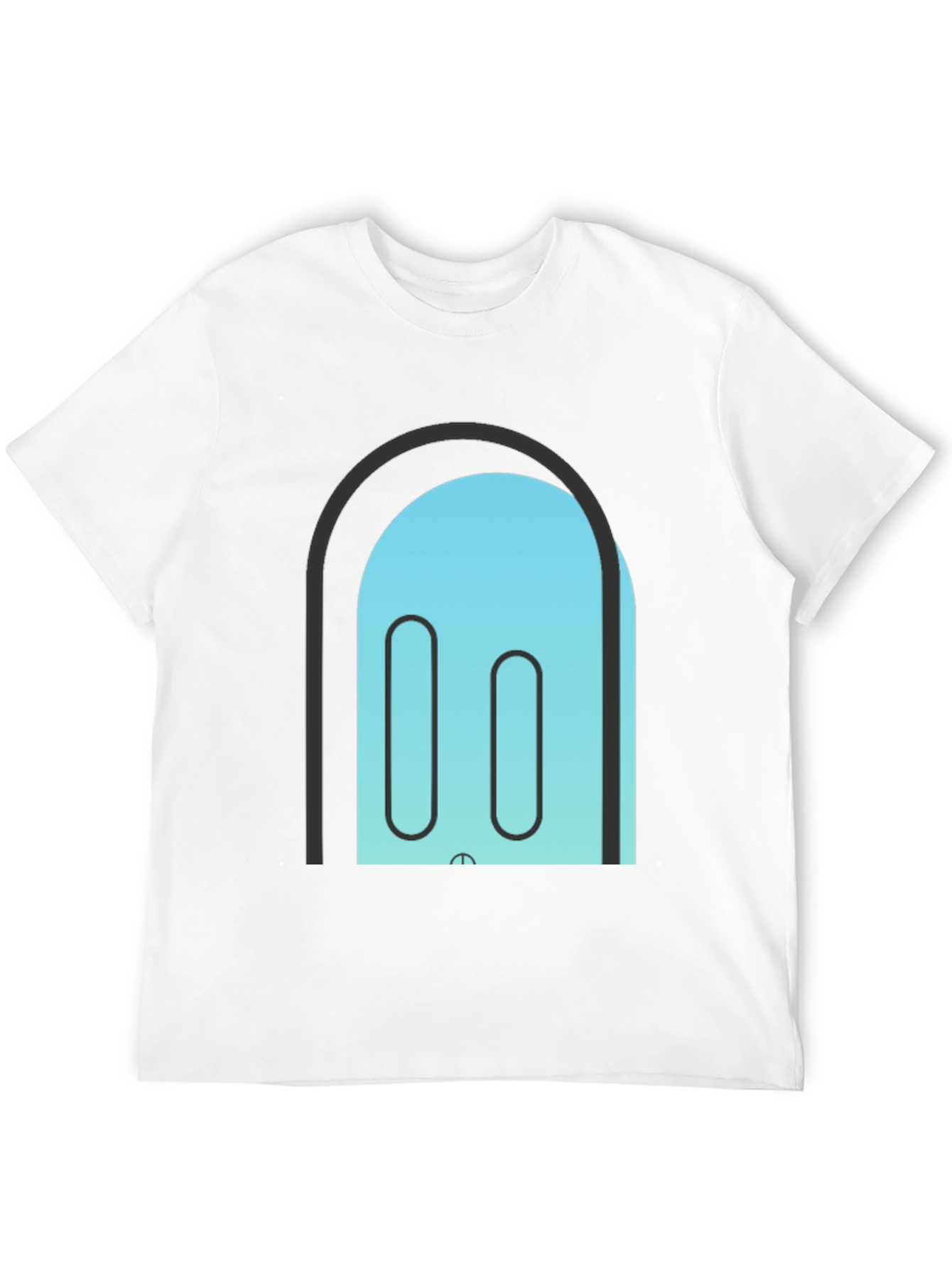 Abstract Portal T-Shirt - Black Cotton Blend