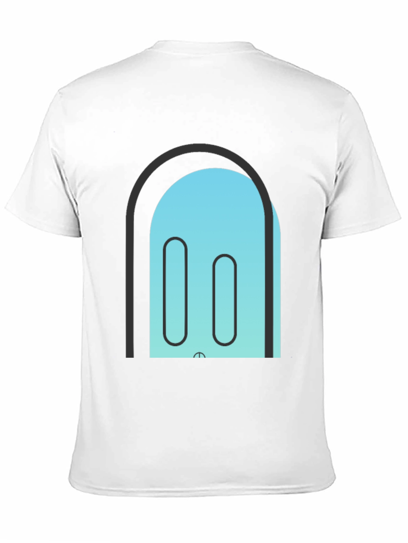 Abstract Portal T-Shirt - Black Cotton Blend