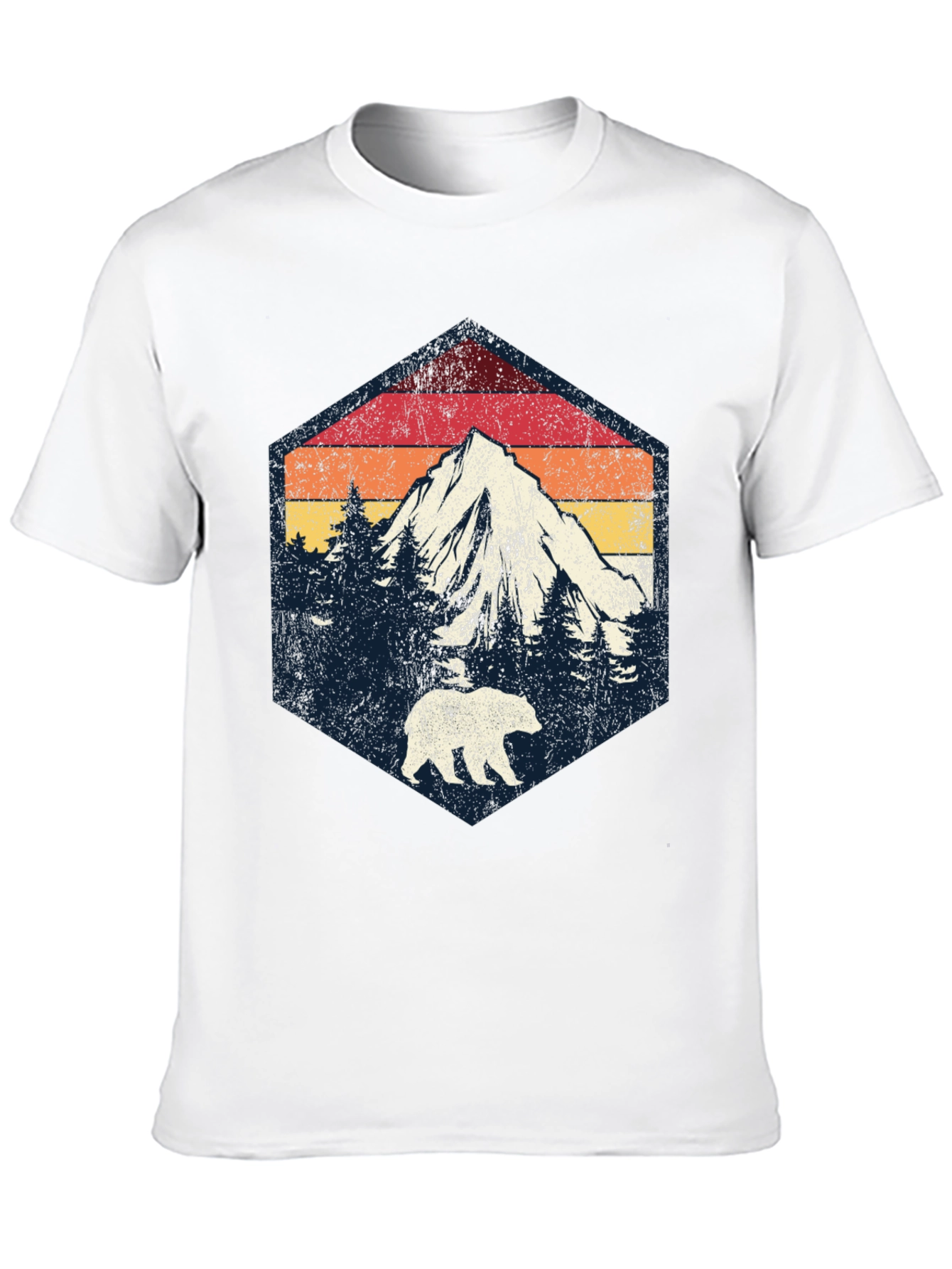 Retro Mountain Bear Graphic Tee