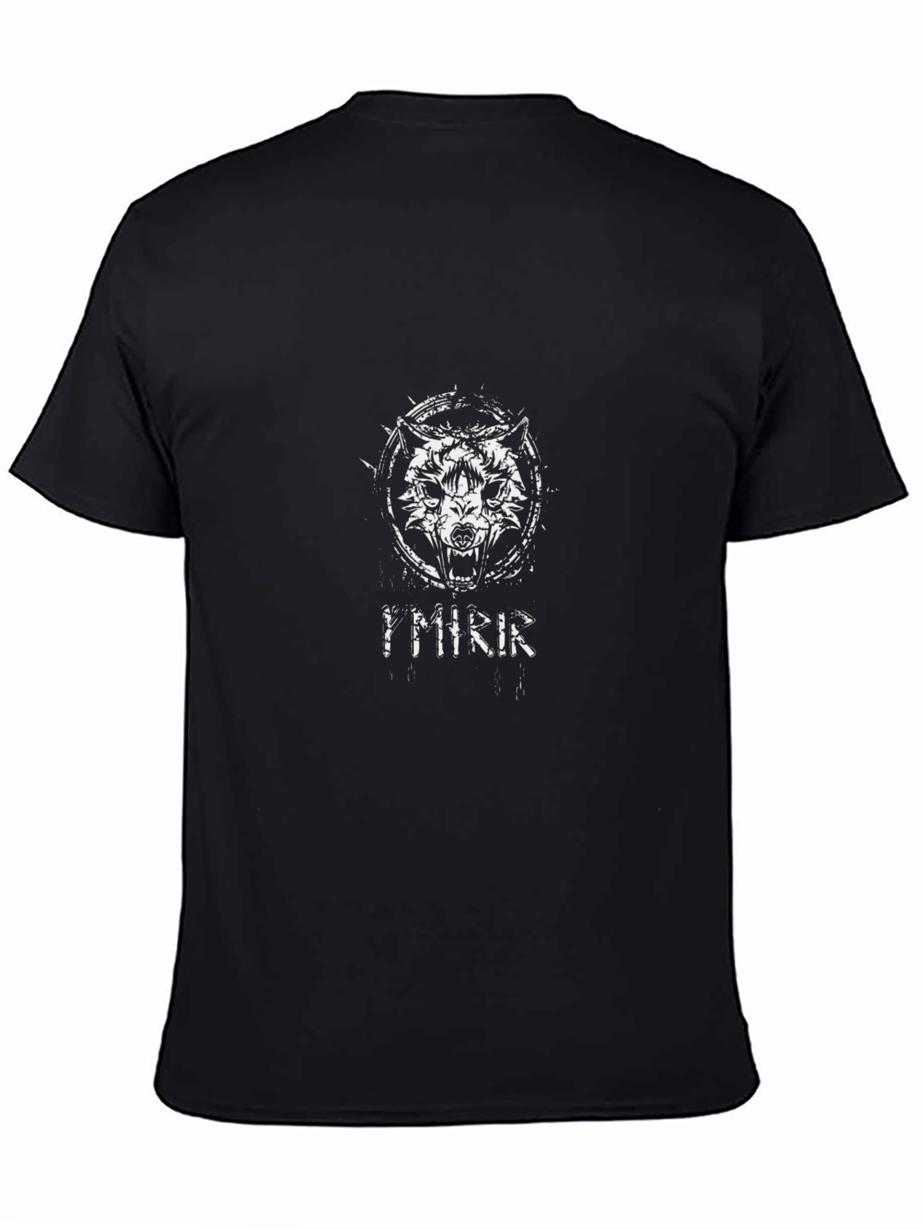 Ymir Wolf Graphic Black T-Shirt