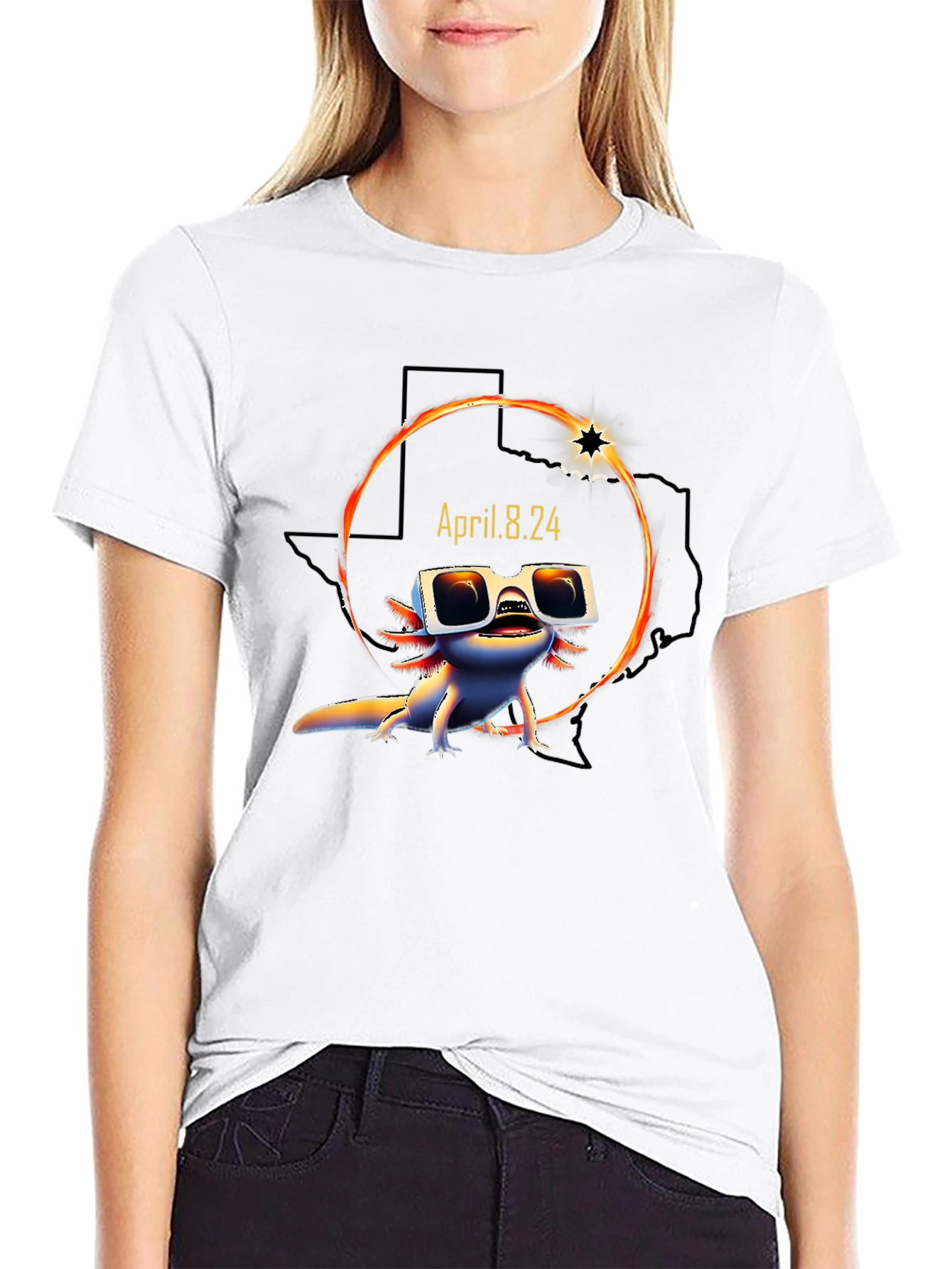 Texas Total Solar Eclipse April 8 2024 T-Shirt