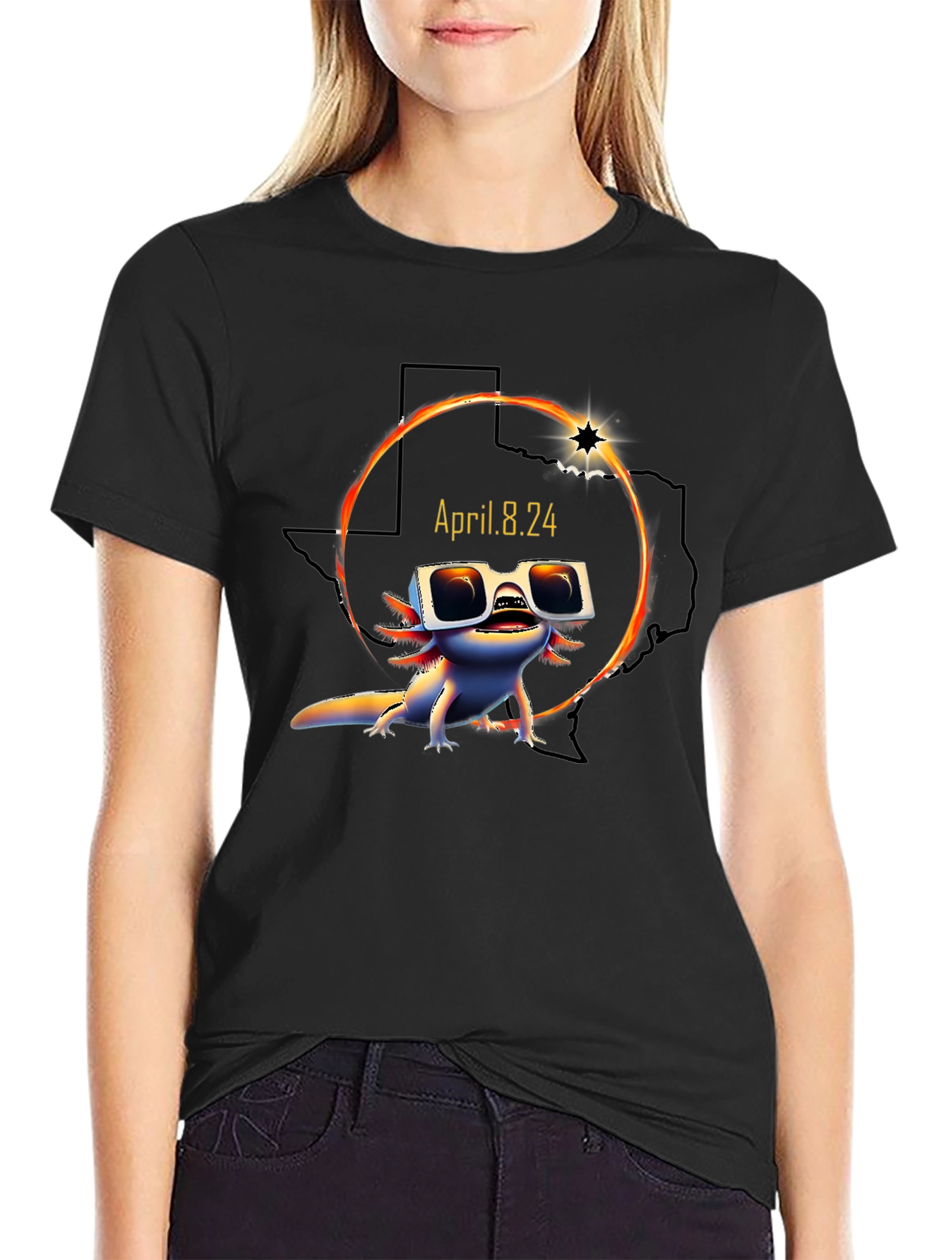 Texas Total Solar Eclipse April 8 2024 T-Shirt