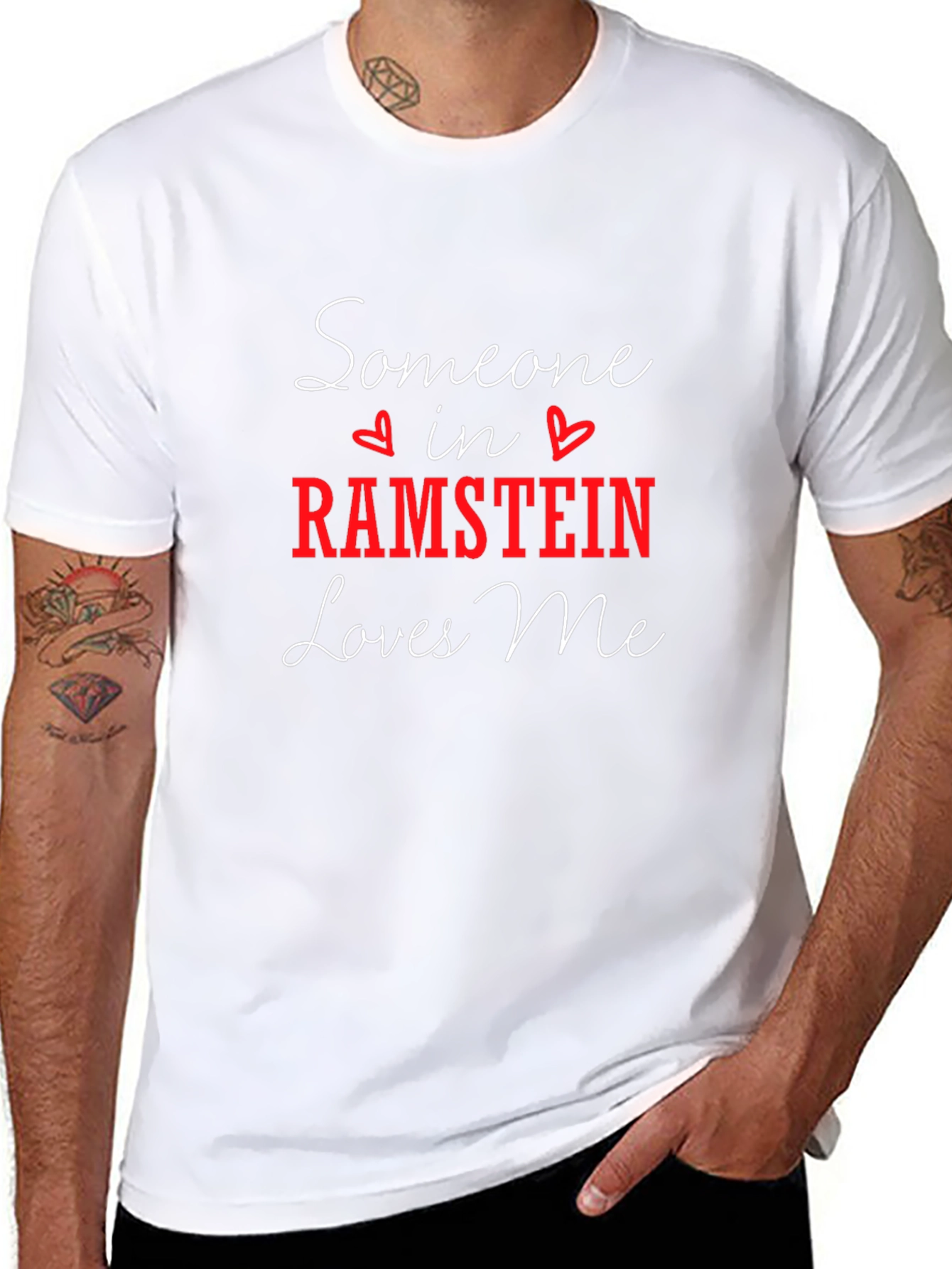 Someone in Ramstein Loves Me Black T-Shirt