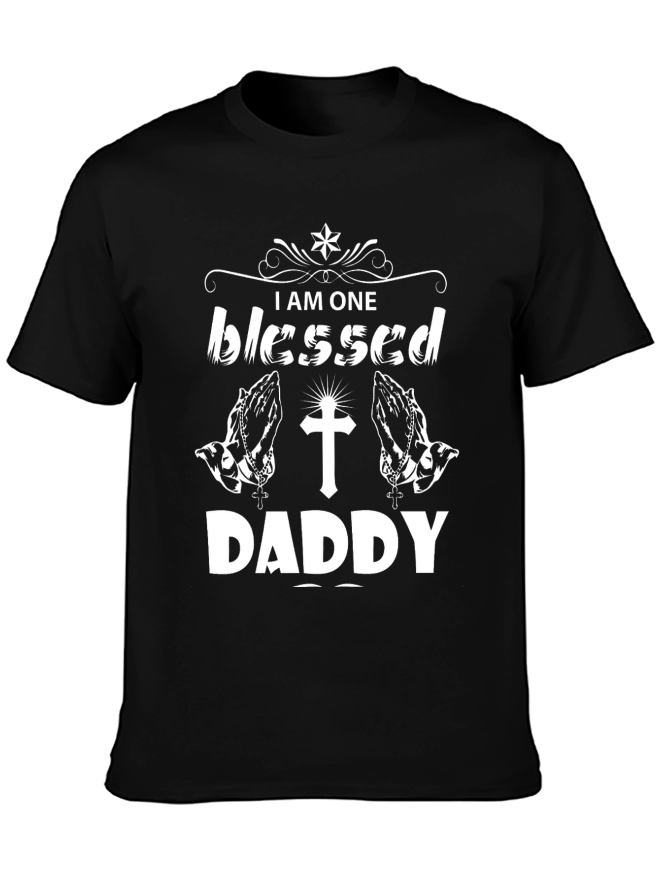 Blessed Daddy T-Shirt - Religious Fathers Day Gift
