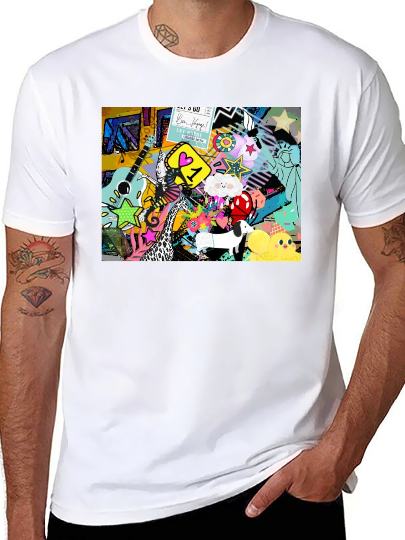 Abstract Graphic Tee