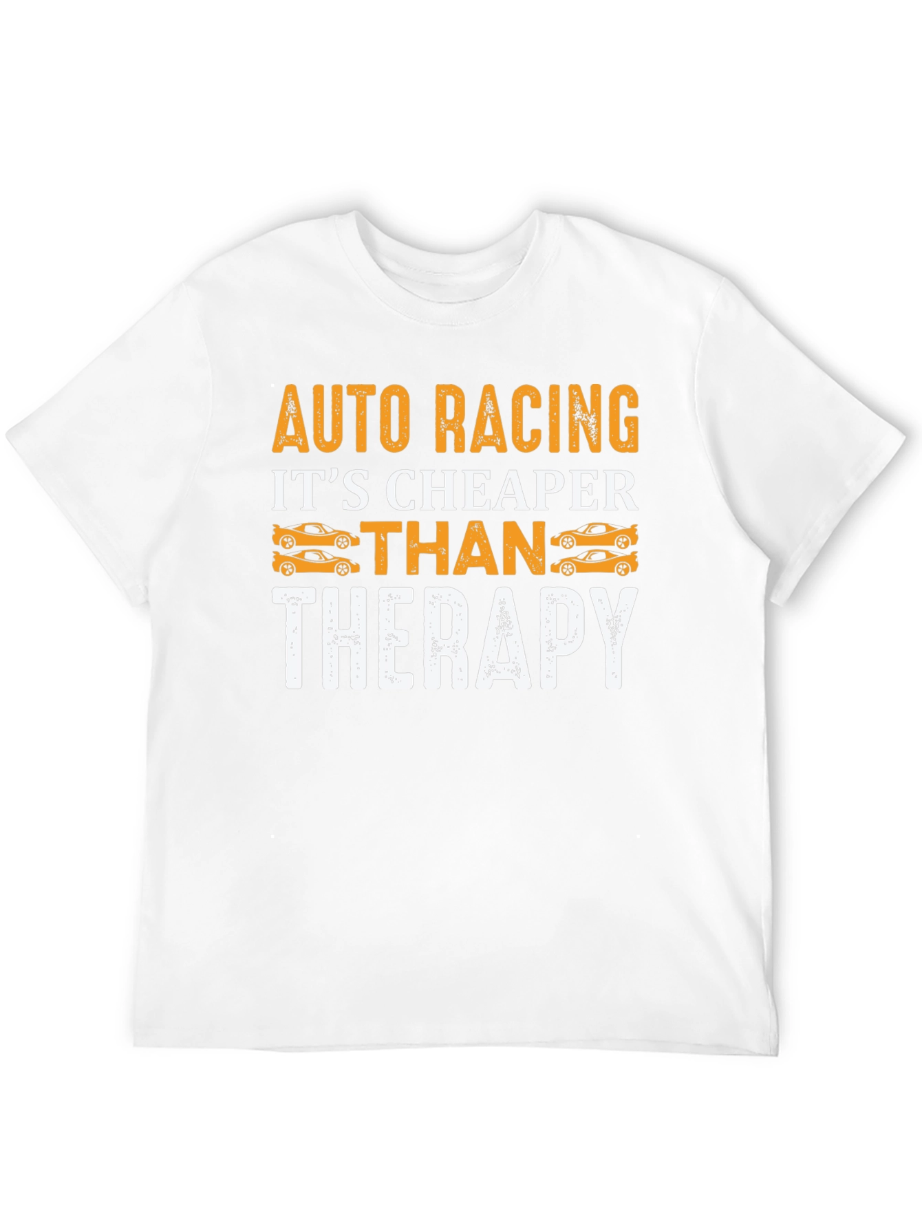 Auto Racing Cheaper Than Therapy Graphic T-Shirt