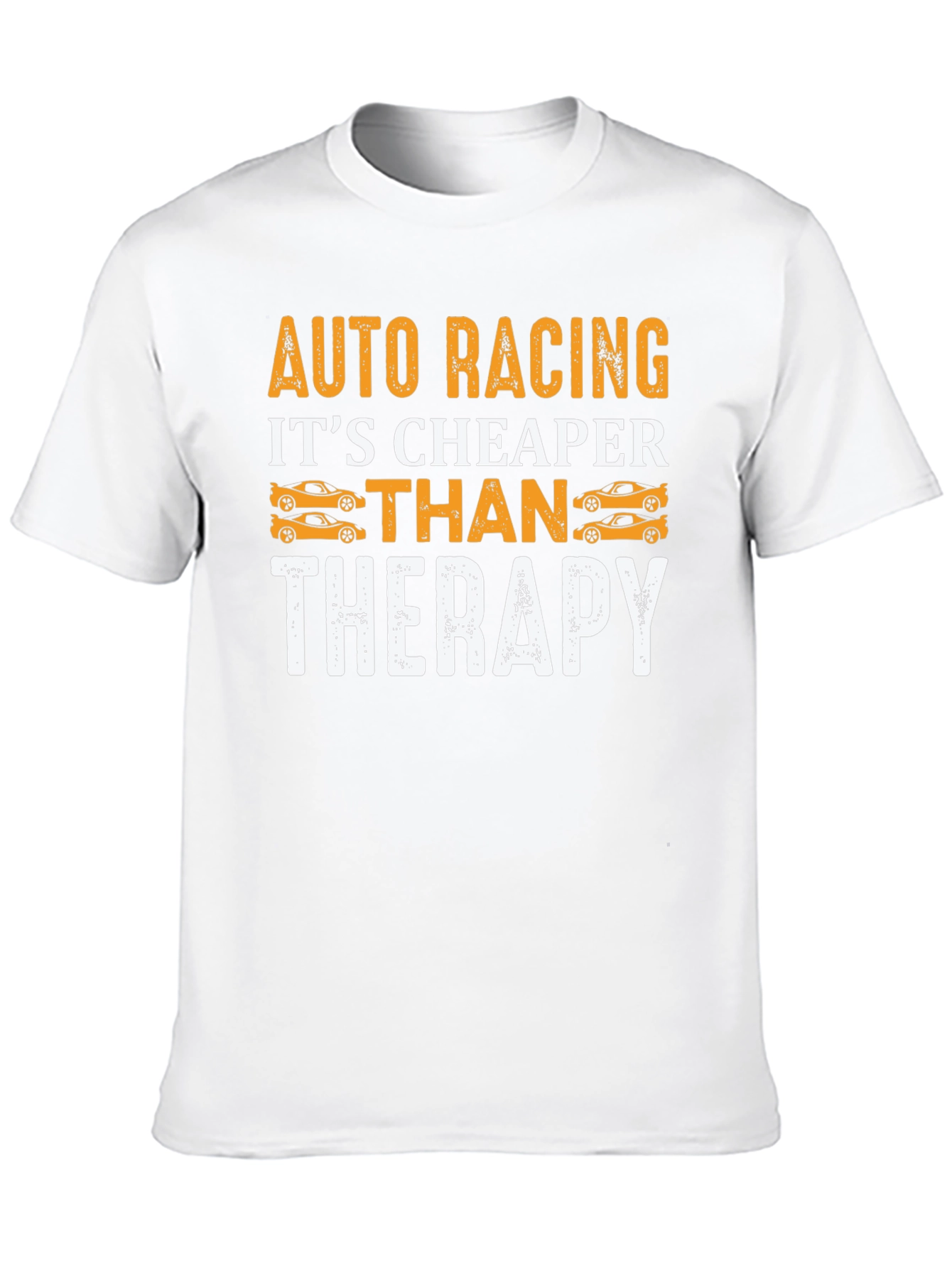 Auto Racing Cheaper Than Therapy Graphic T-Shirt
