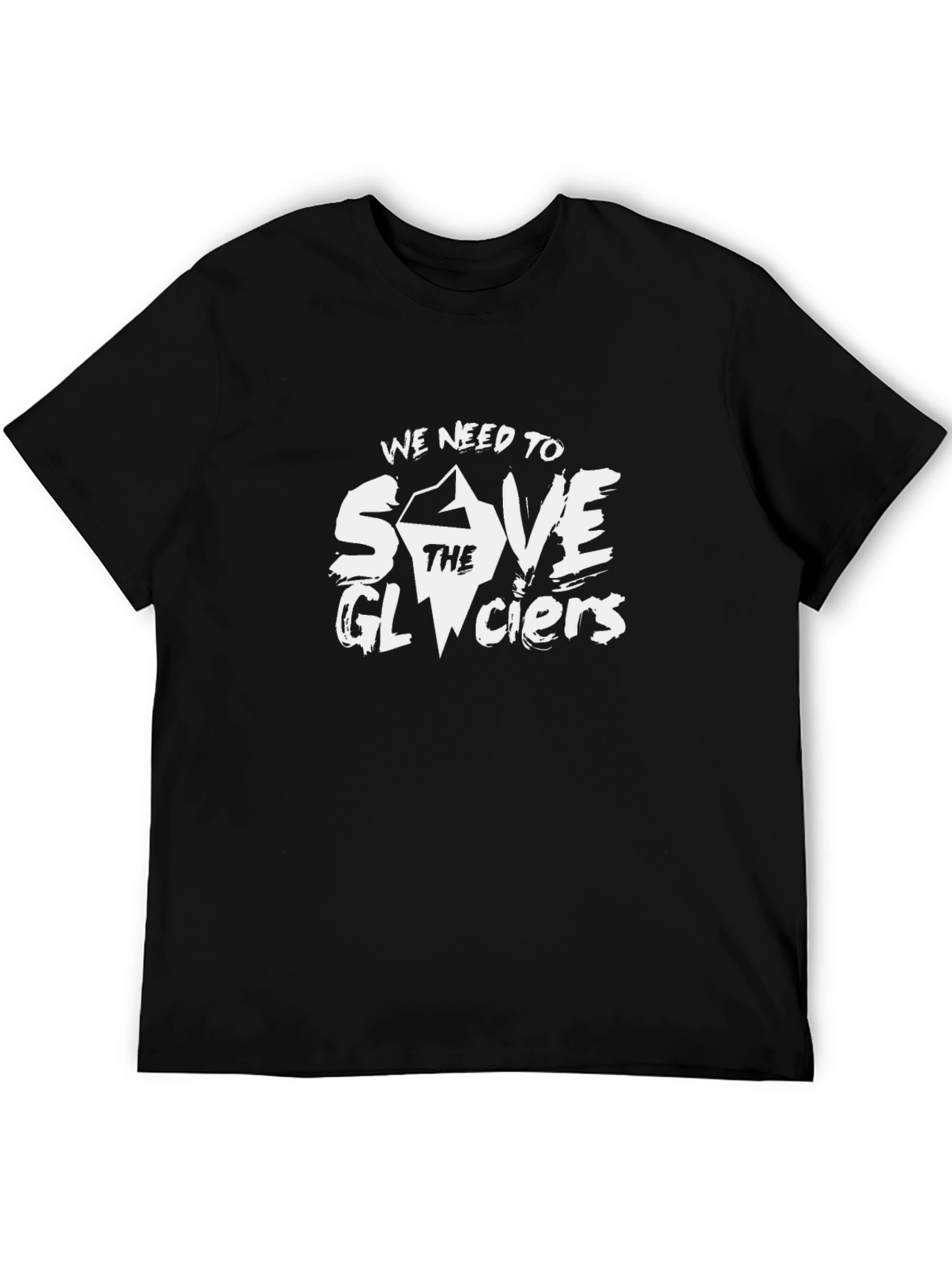 Save the Glaciers Graphic Tee - Black