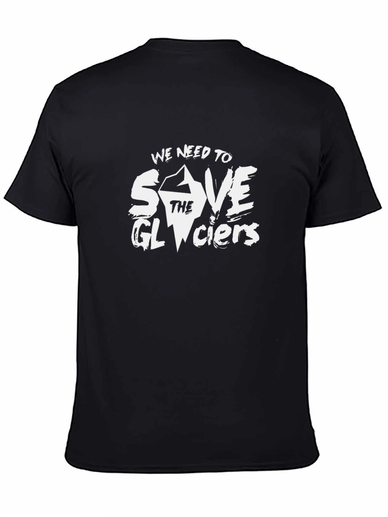 Save the Glaciers Graphic Tee - Black
