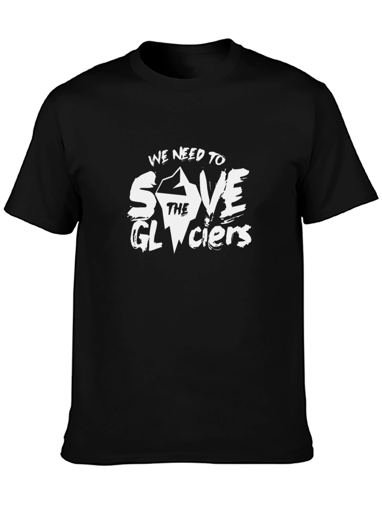 Save the Glaciers Graphic Tee - Black