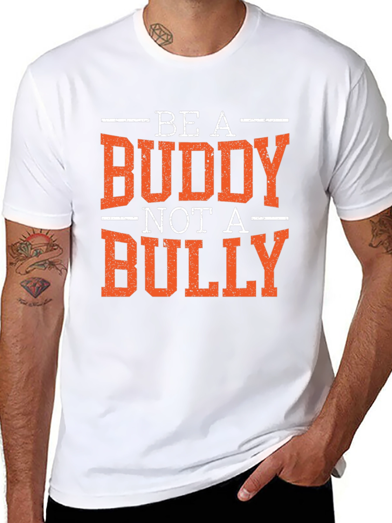 Be a Buddy Not a Bully Graphic T-Shirt
