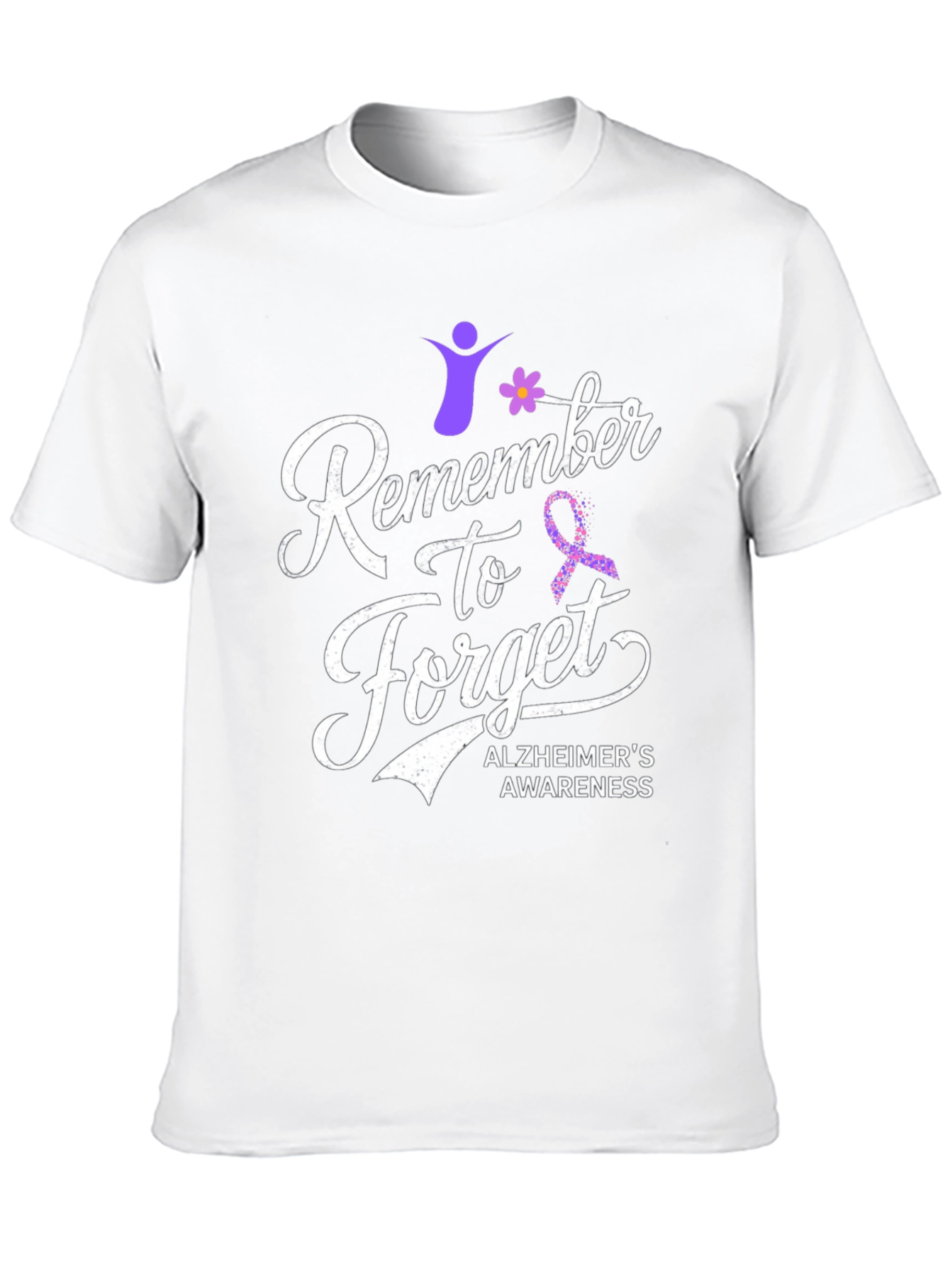 Alzheimers Awareness T-Shirt Remember To Forget