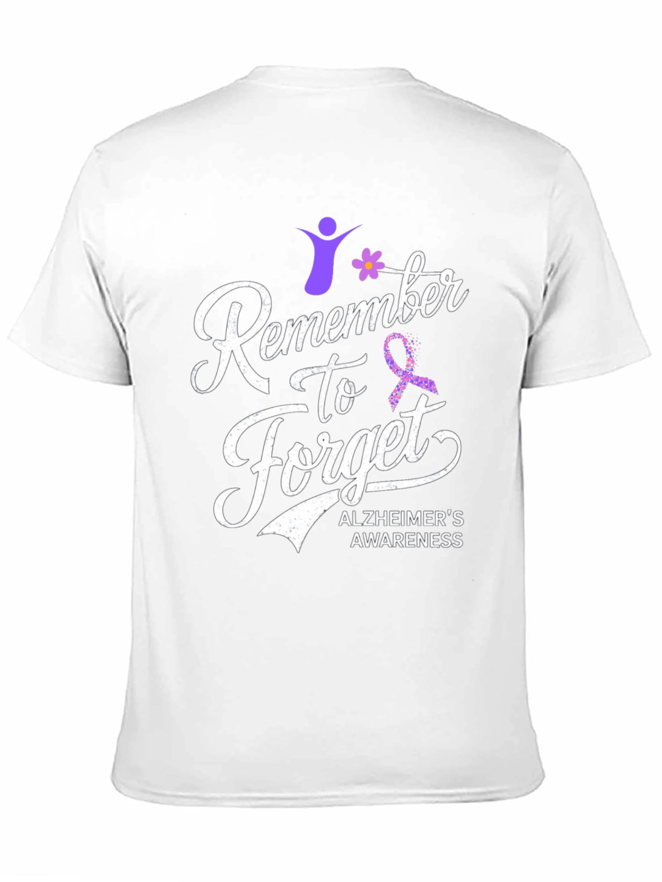 Alzheimers Awareness T-Shirt Remember To Forget